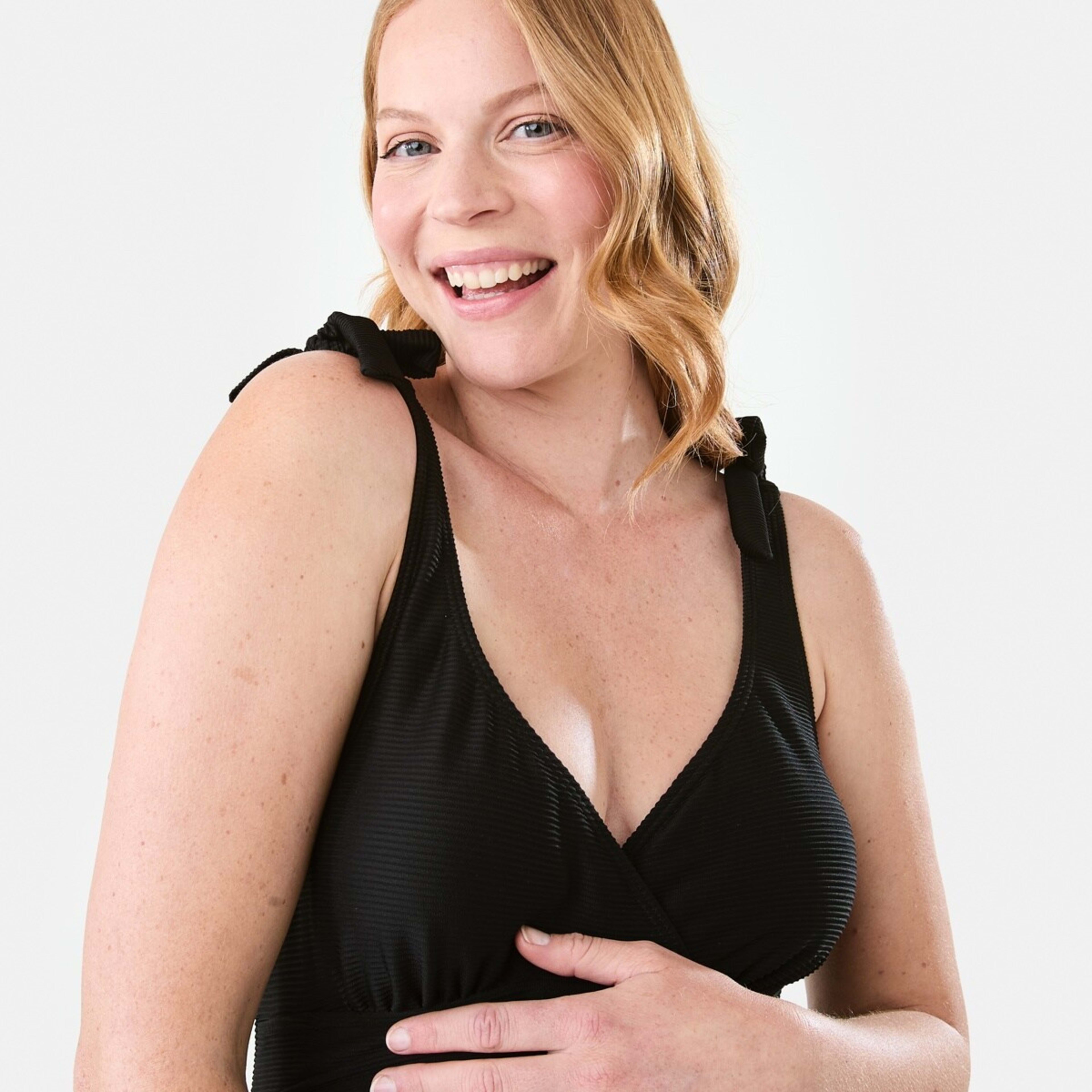4 Maternity Wrap Swimsuit Black, 4 of 7