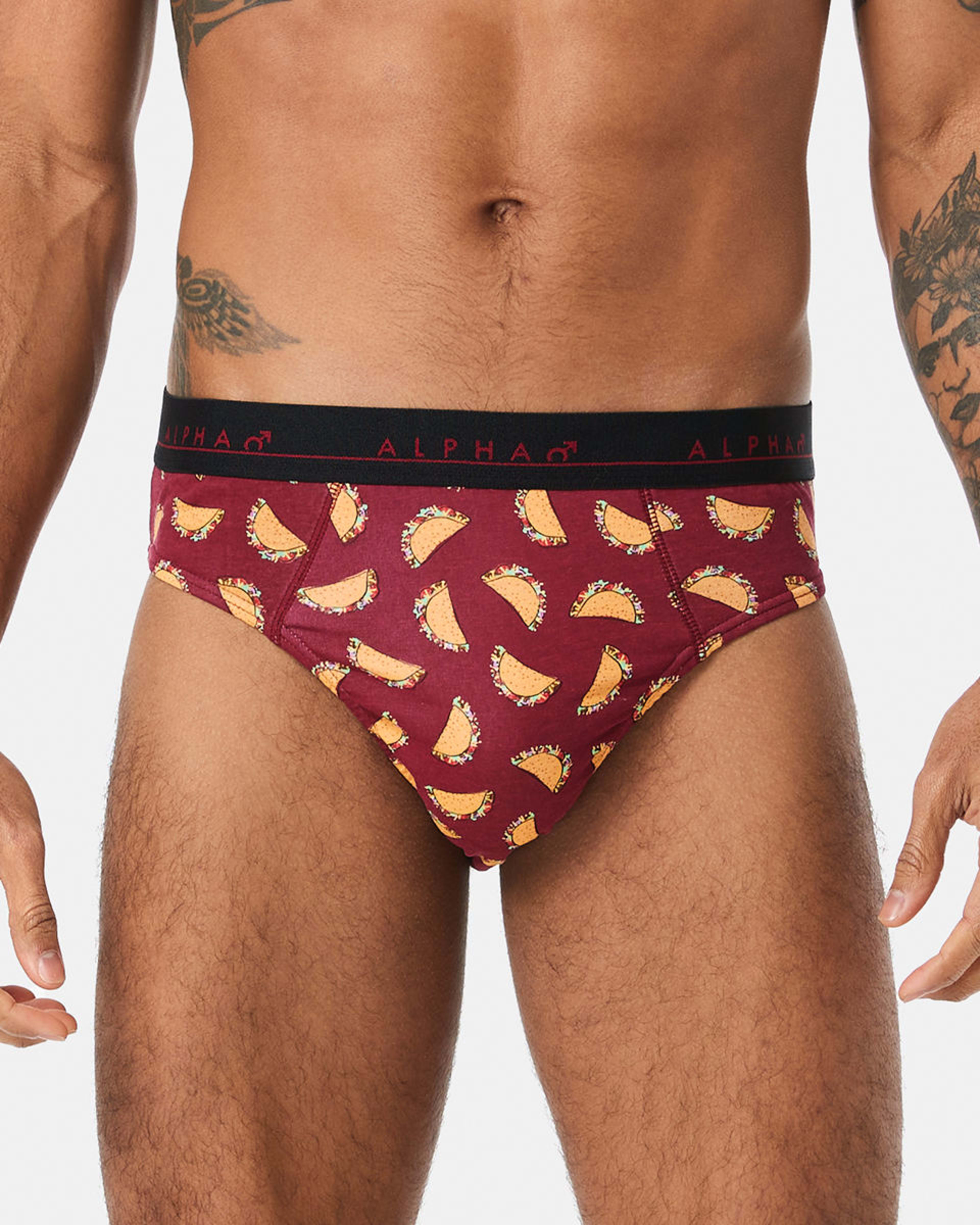 2 5 Pack Printed Briefs Dogs Taco Pizza Multi, 2 of 10