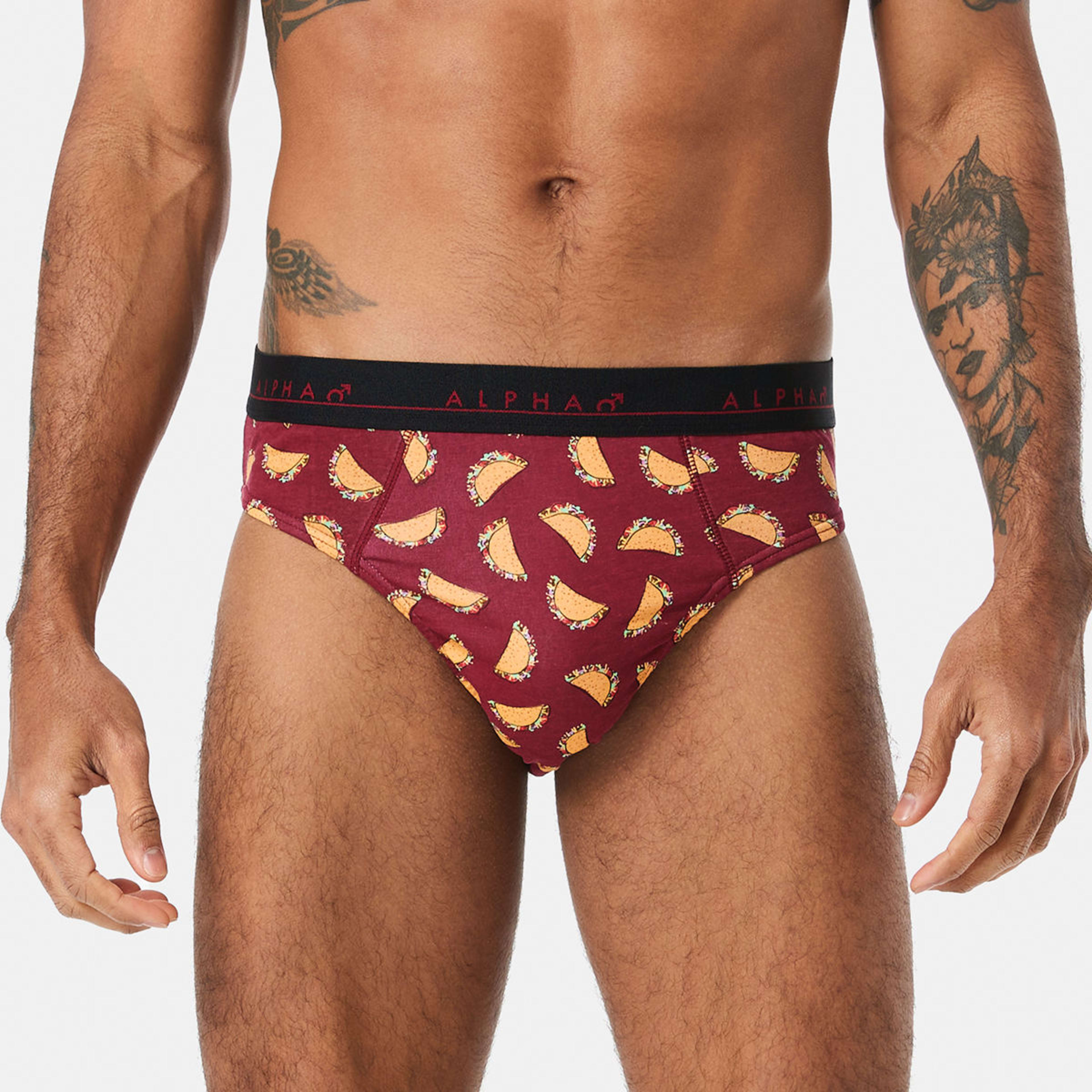 2 5 Pack Printed Briefs Dogs Taco Pizza Multi, 2 of 10