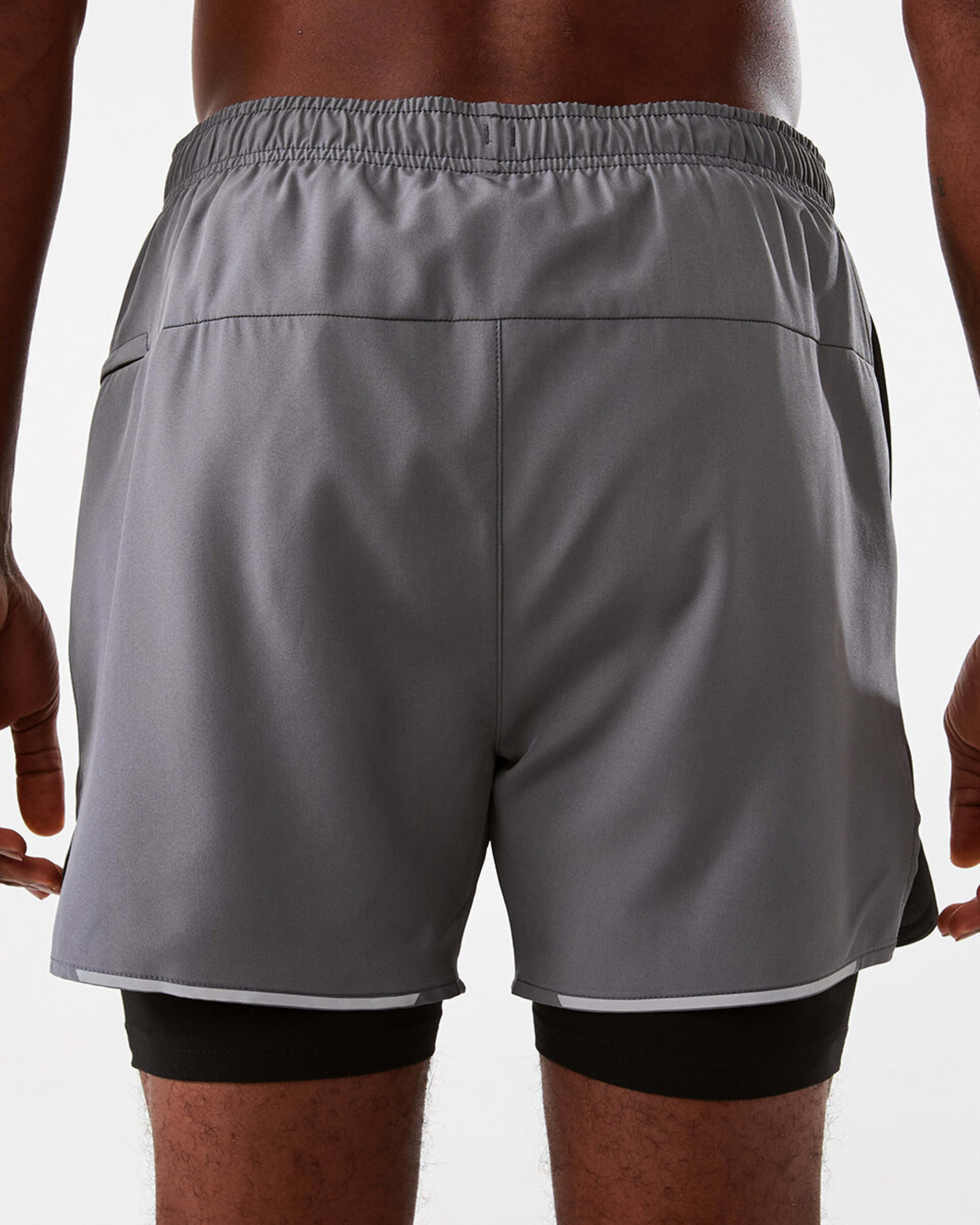 3 Active Mens Dual Layer Shorts QUIET SHADE, 3 of 7