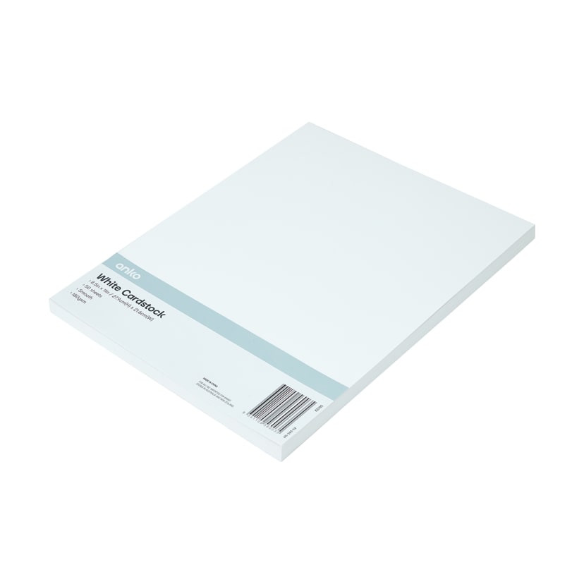 50 Pack Cardstock White Kmart