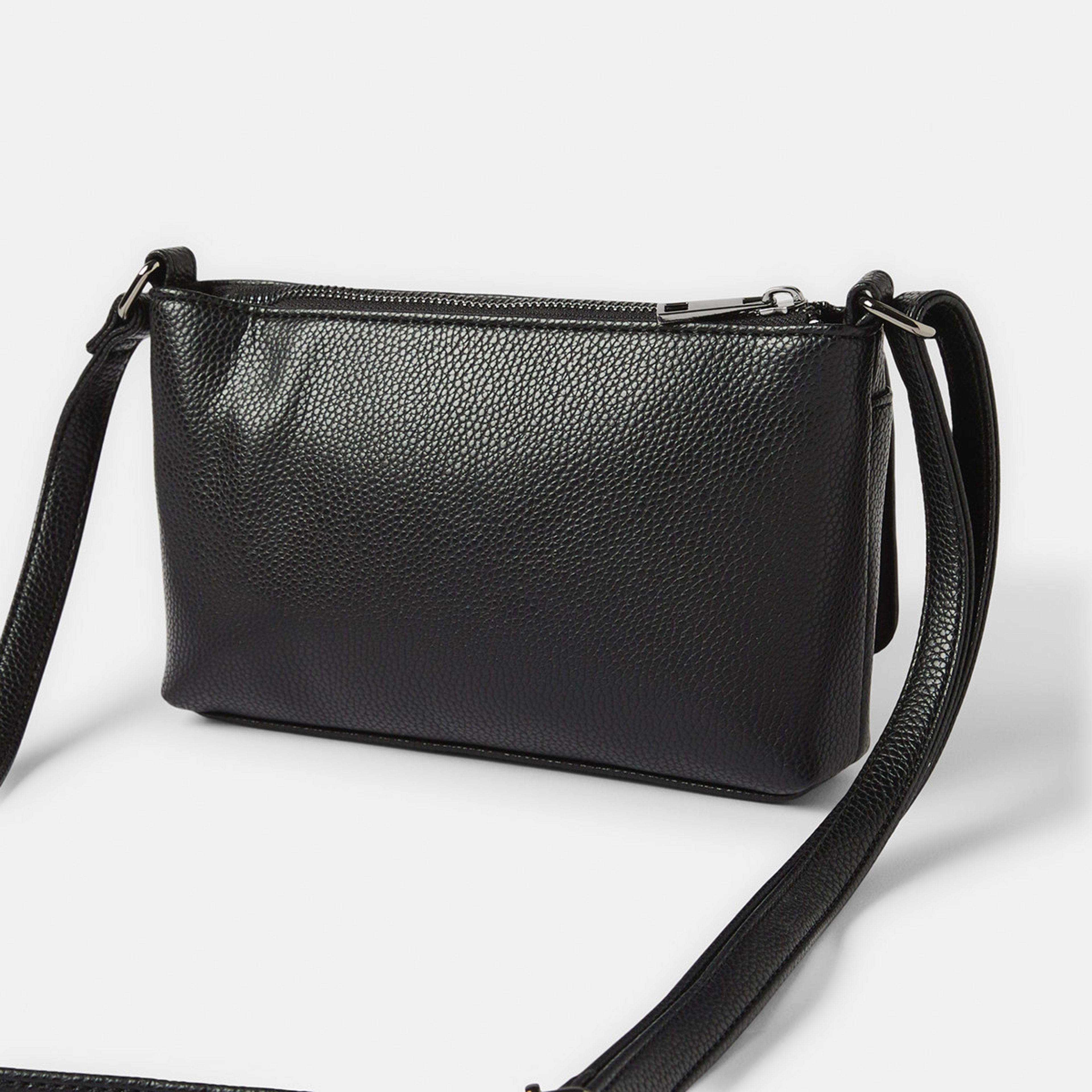 2 Envelope Pocket Crossbody Bag Black, 2 of 6