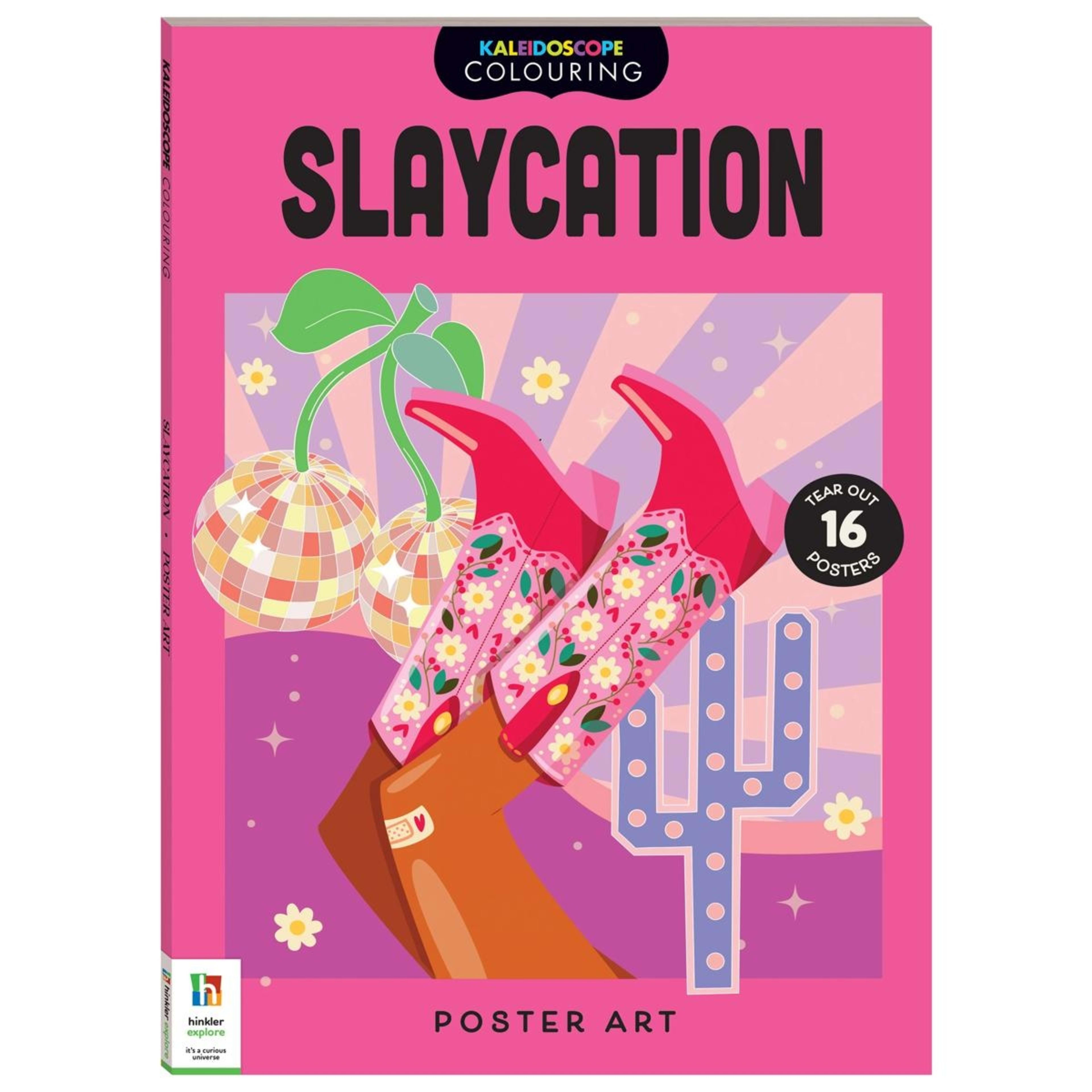 1 Kaleidoscope Colouring Poster Art: Slaycation - Book