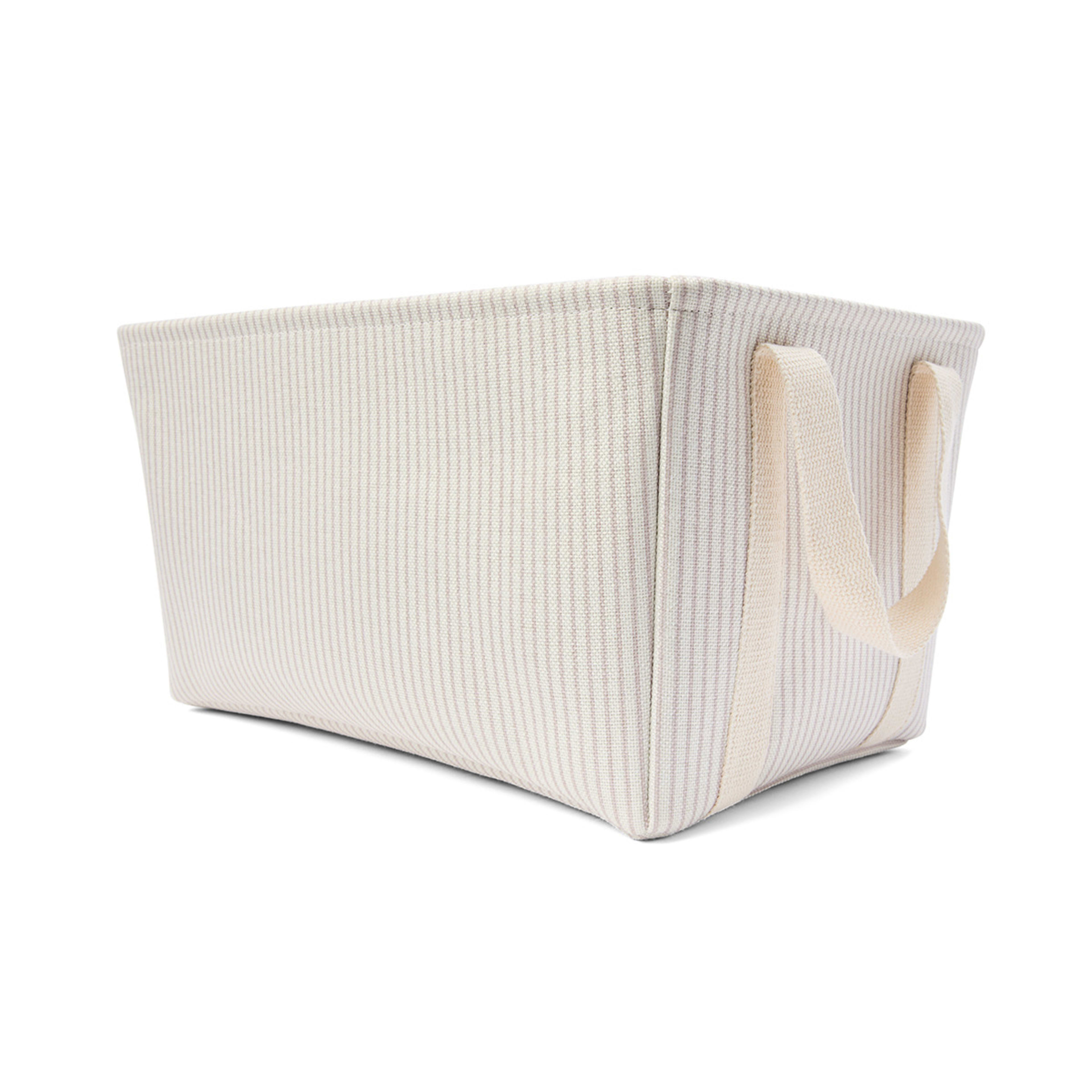 5 Rectangle Stripe Basket - Beige, 5 of 6