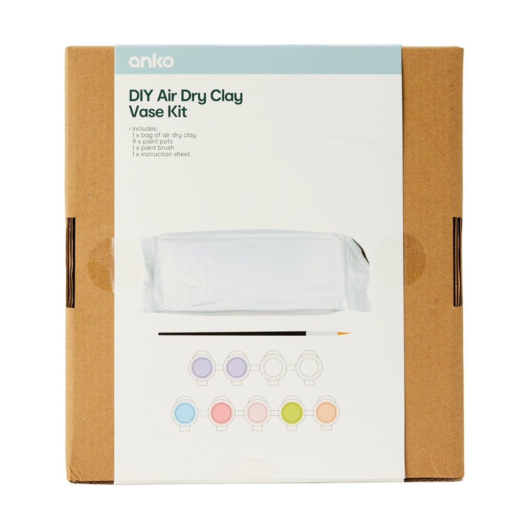 DIY Air Dry Clay Vase Kit Kmart
