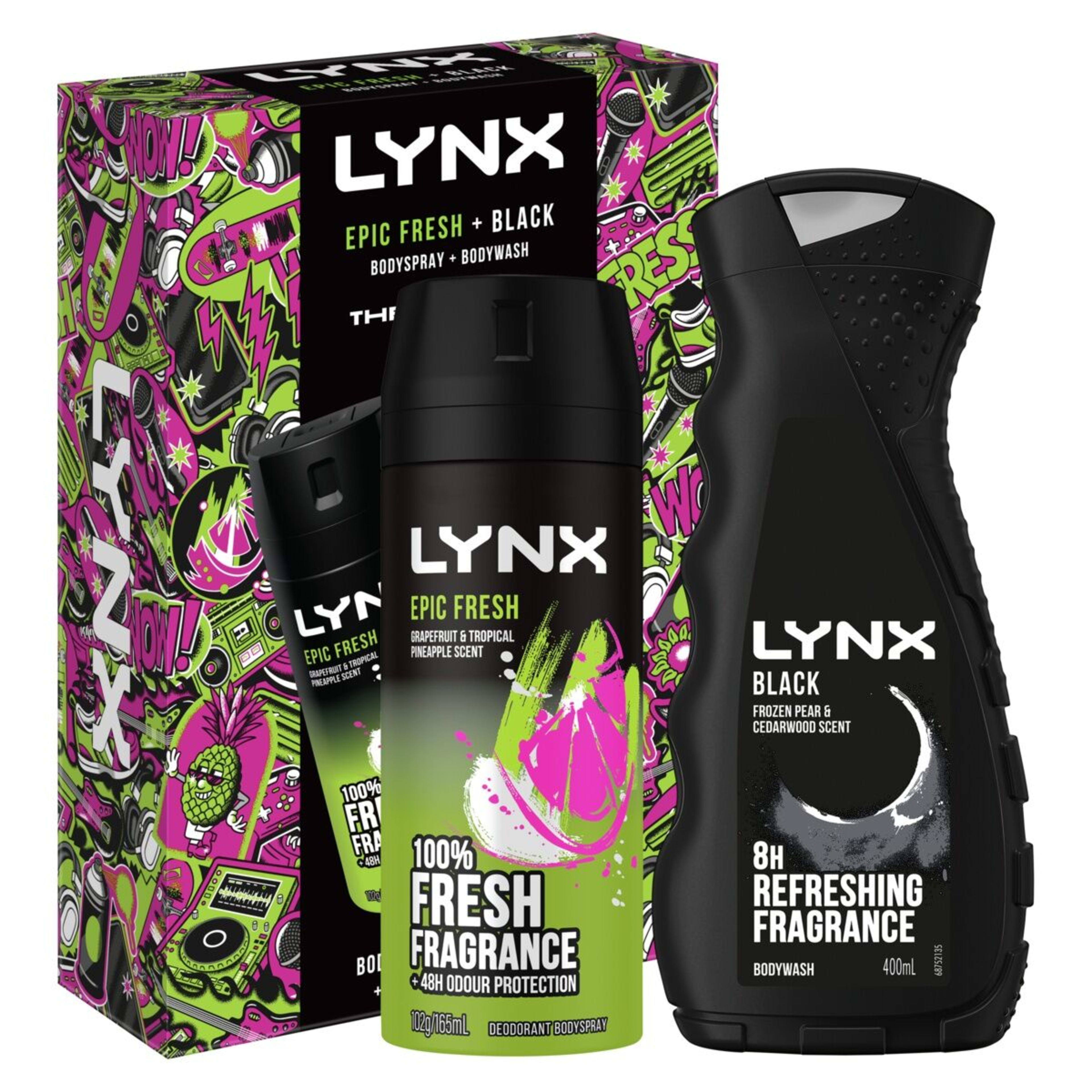 1 LYNX Epic Fresh and Black Duo Gift Set
