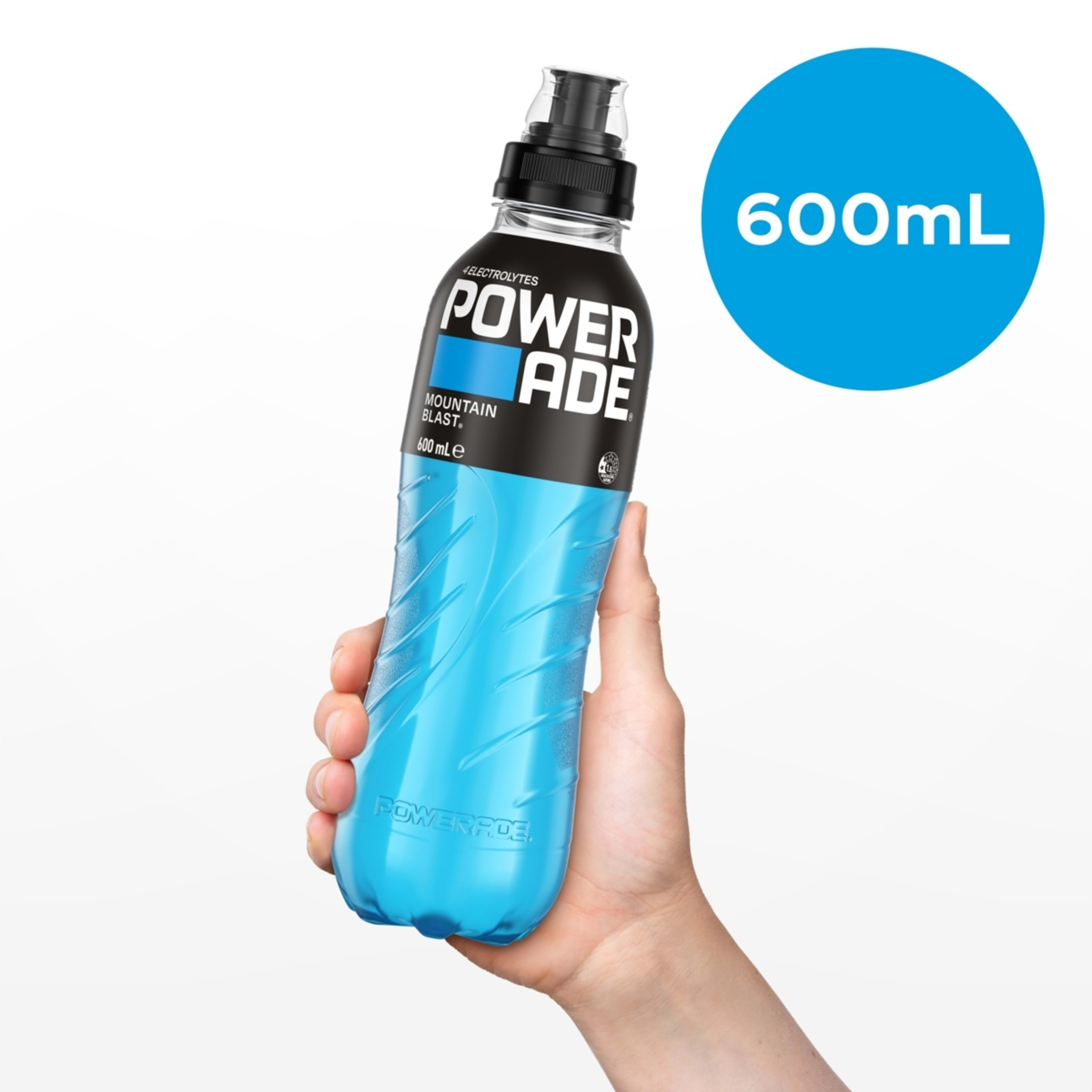 3 Powerade ION4 Isotonic Mountain Blast Sports Drink 600ml, 3 of 4
