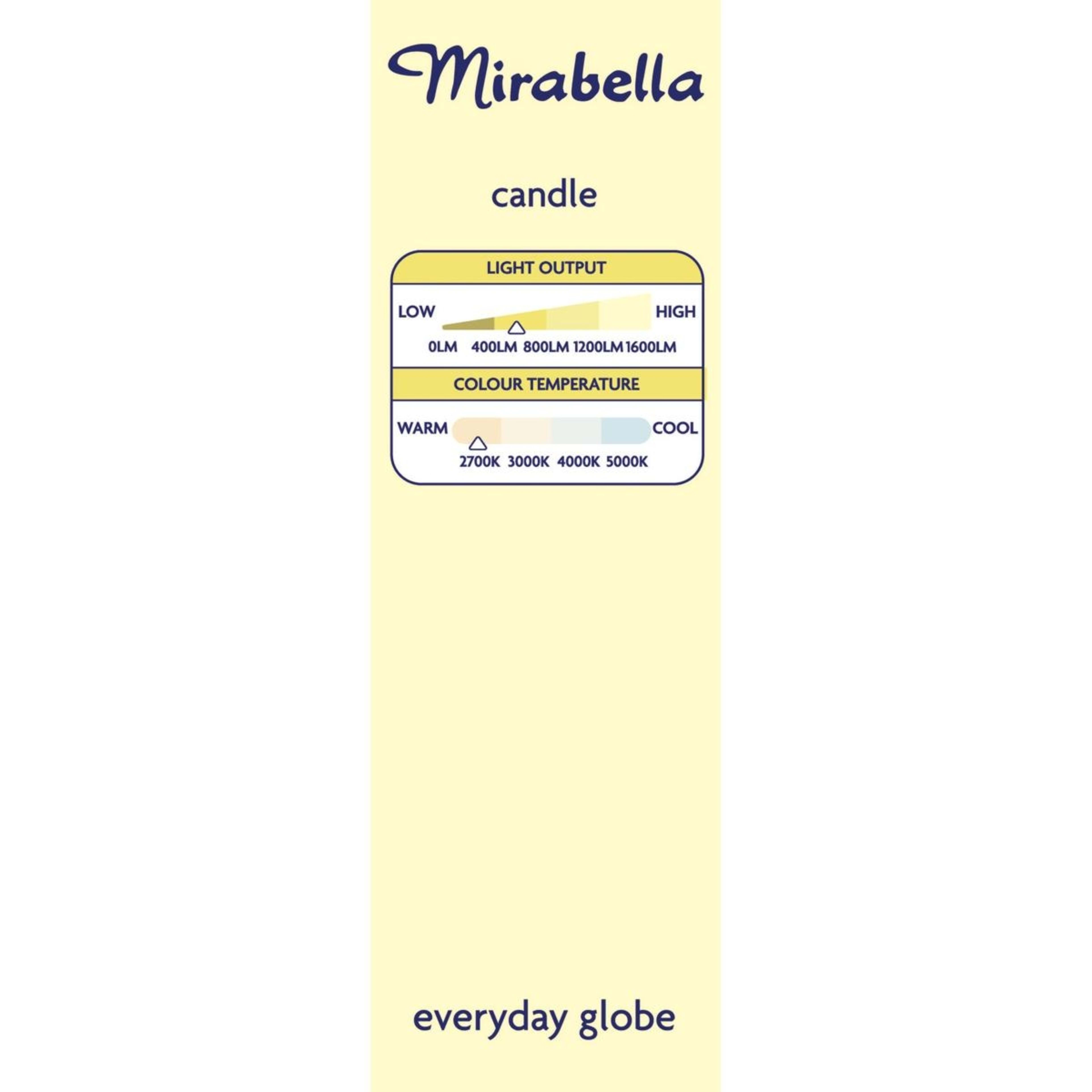 5 Mirabella E27 5W Warm White LED Candle Everyday Globe, 5 of 6
