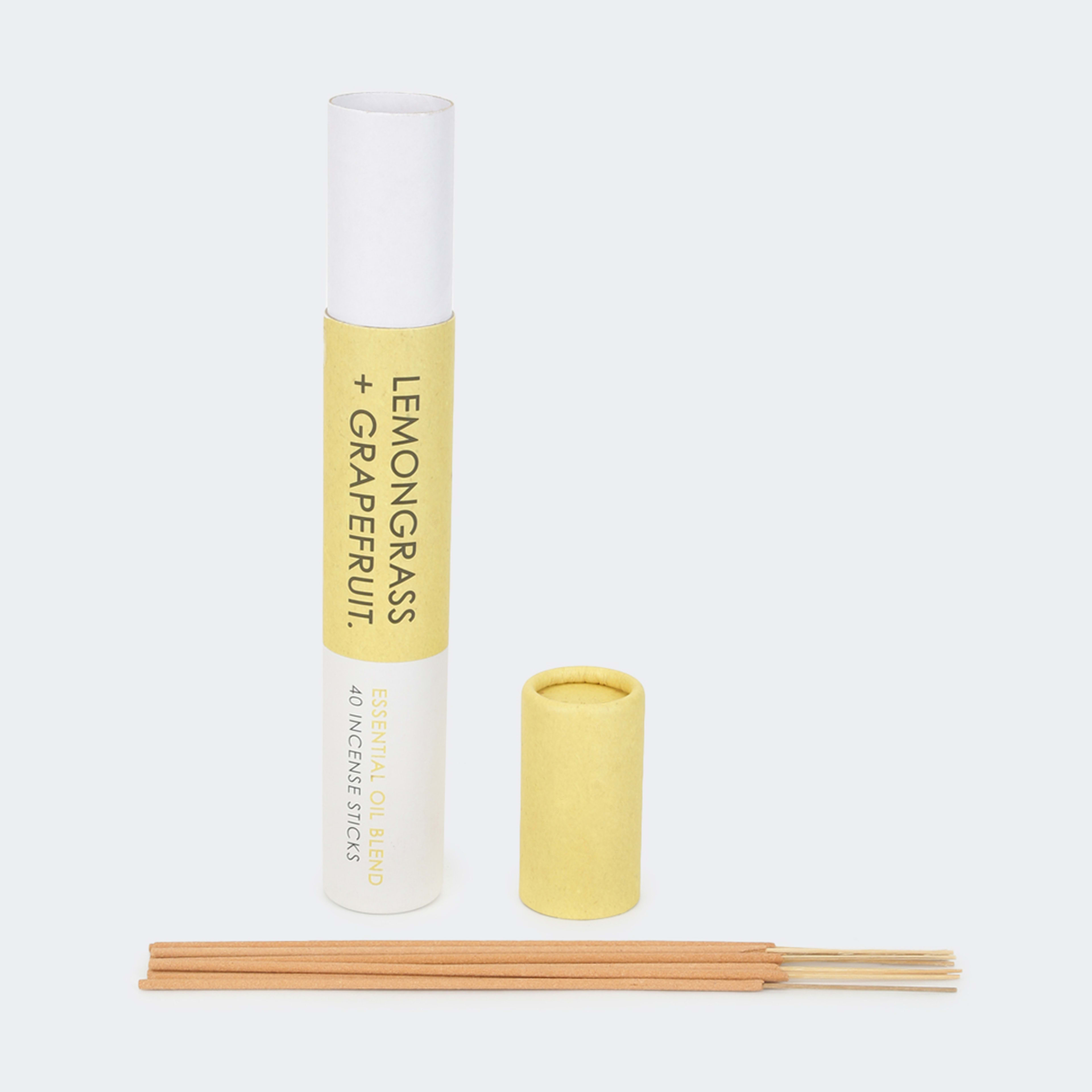 40 Pack Lemongrass and Grapefruit Essential Oil Blend Incense Sticks