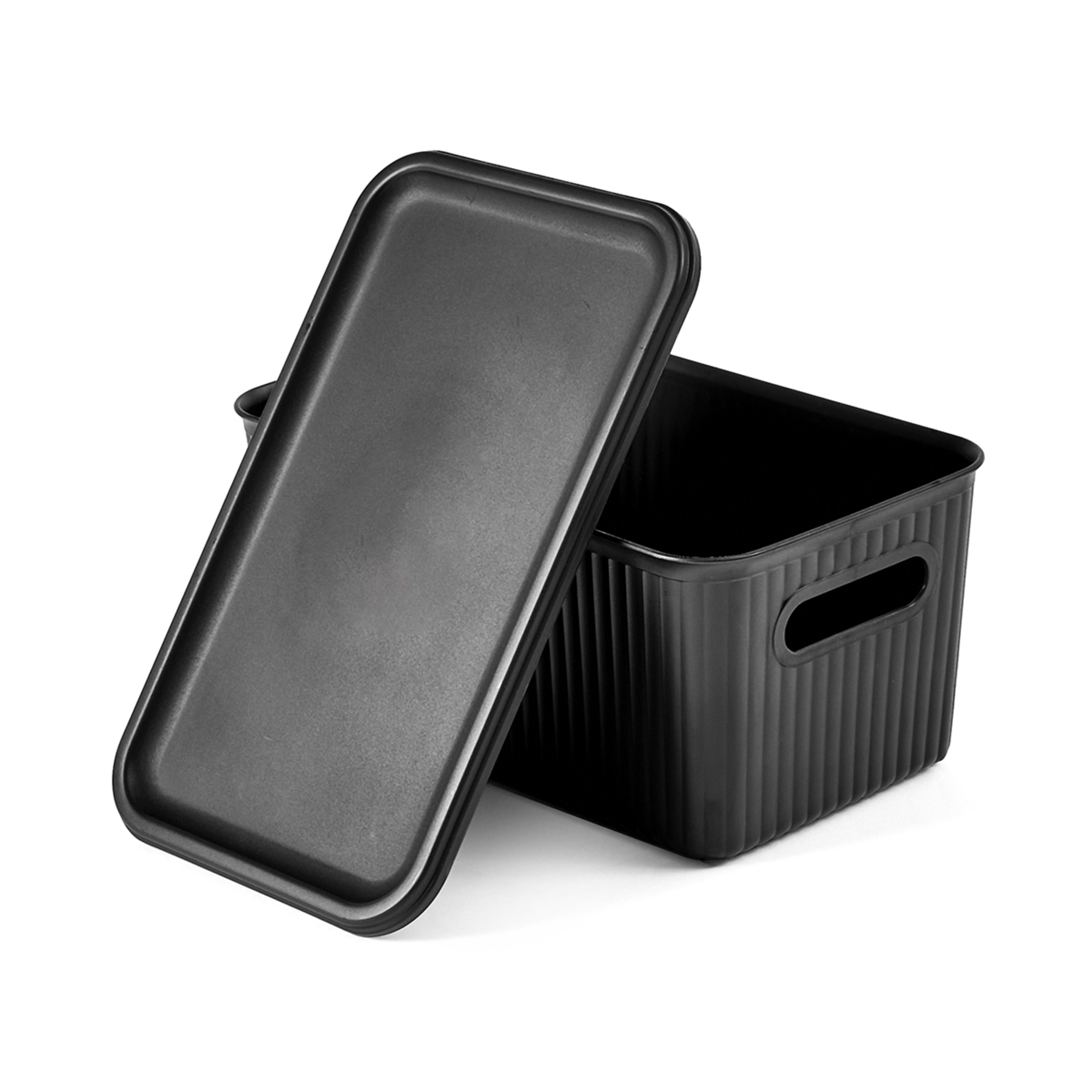 5 5L Ribbed Container - Black, 5 of 10