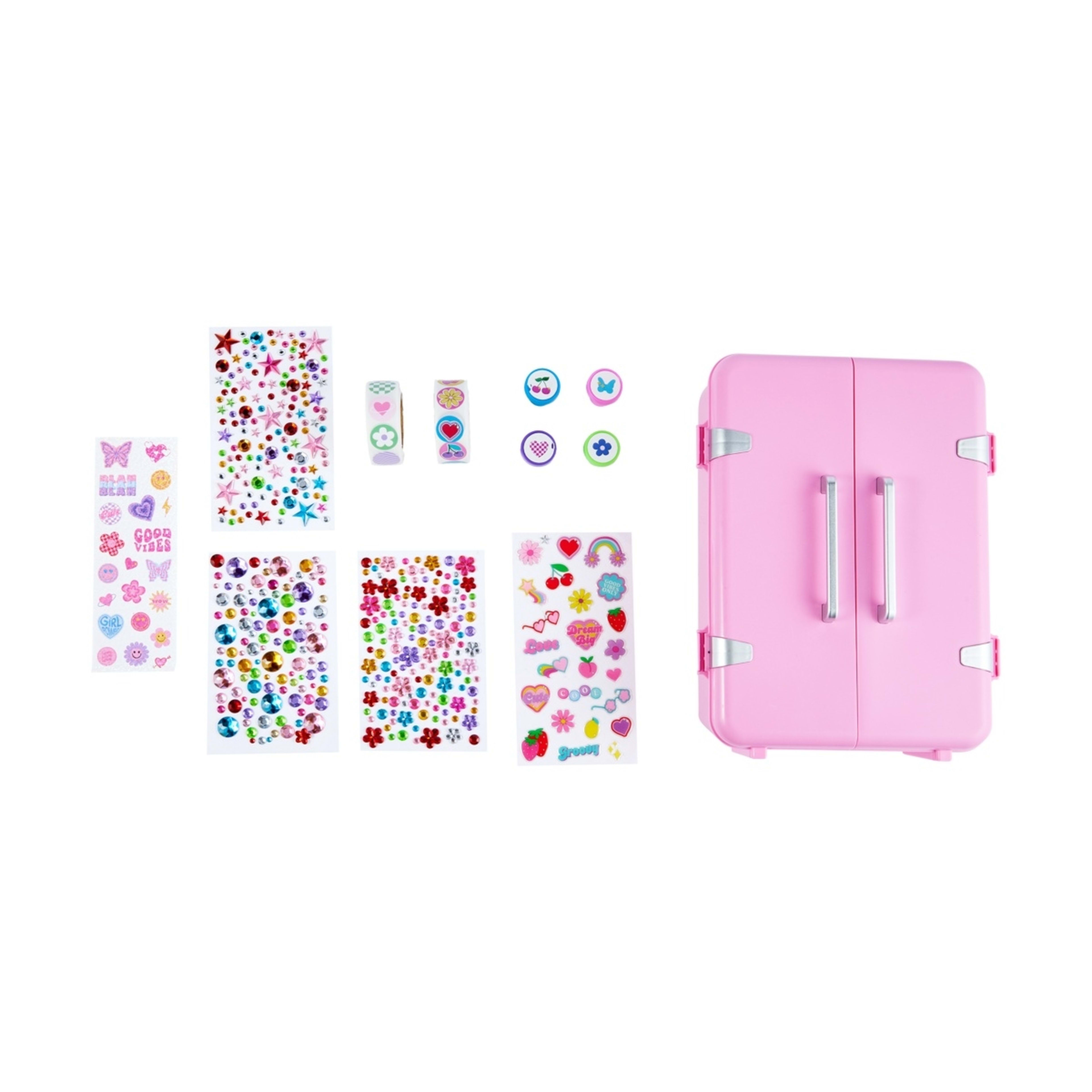3 Stickers & Stamps Mini Fridge Desktop Storage Ultimate Decoration Kit, 3 of 4