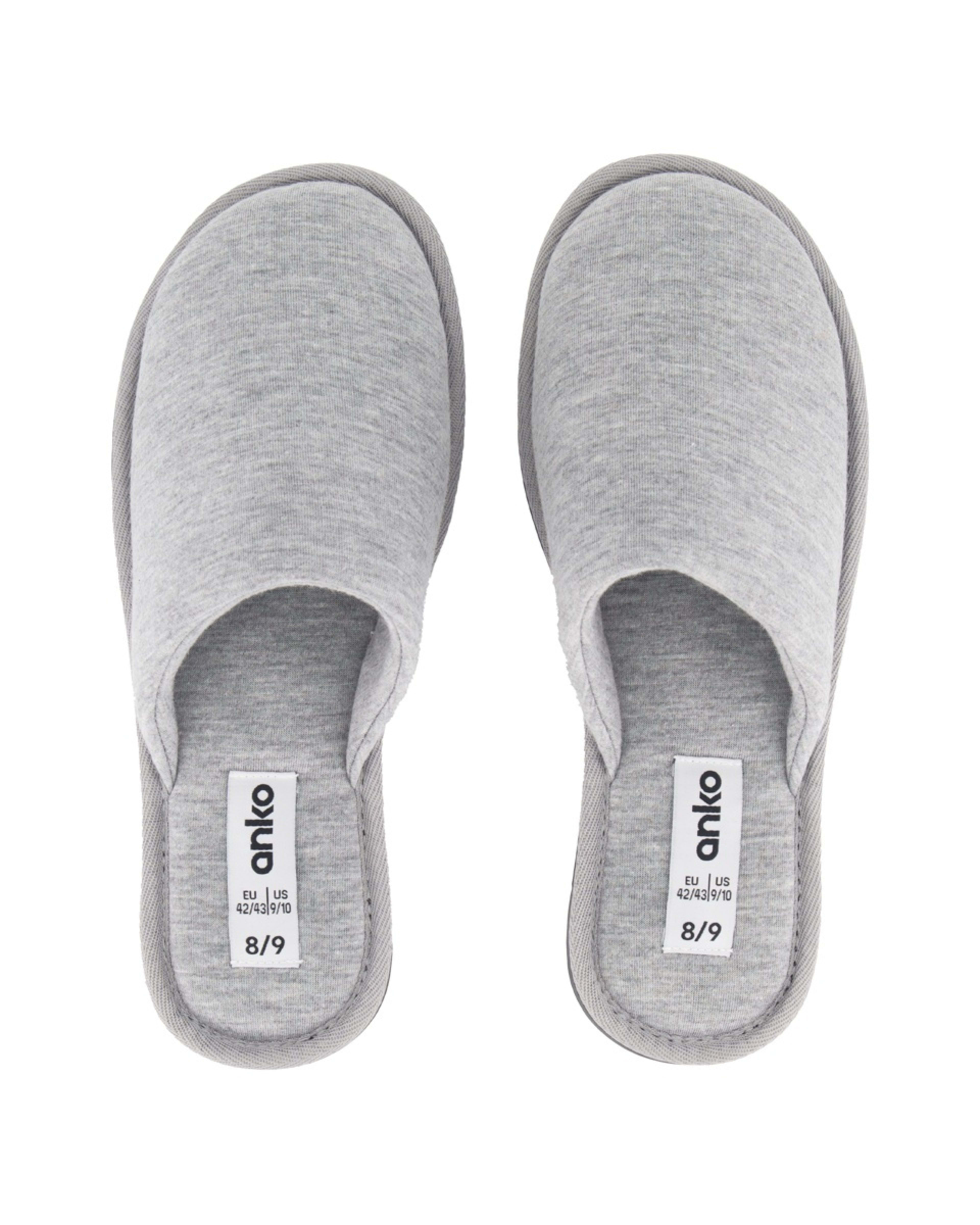 2 Windsor Slipper Scuffs LIGHT GREY, 2 of 3