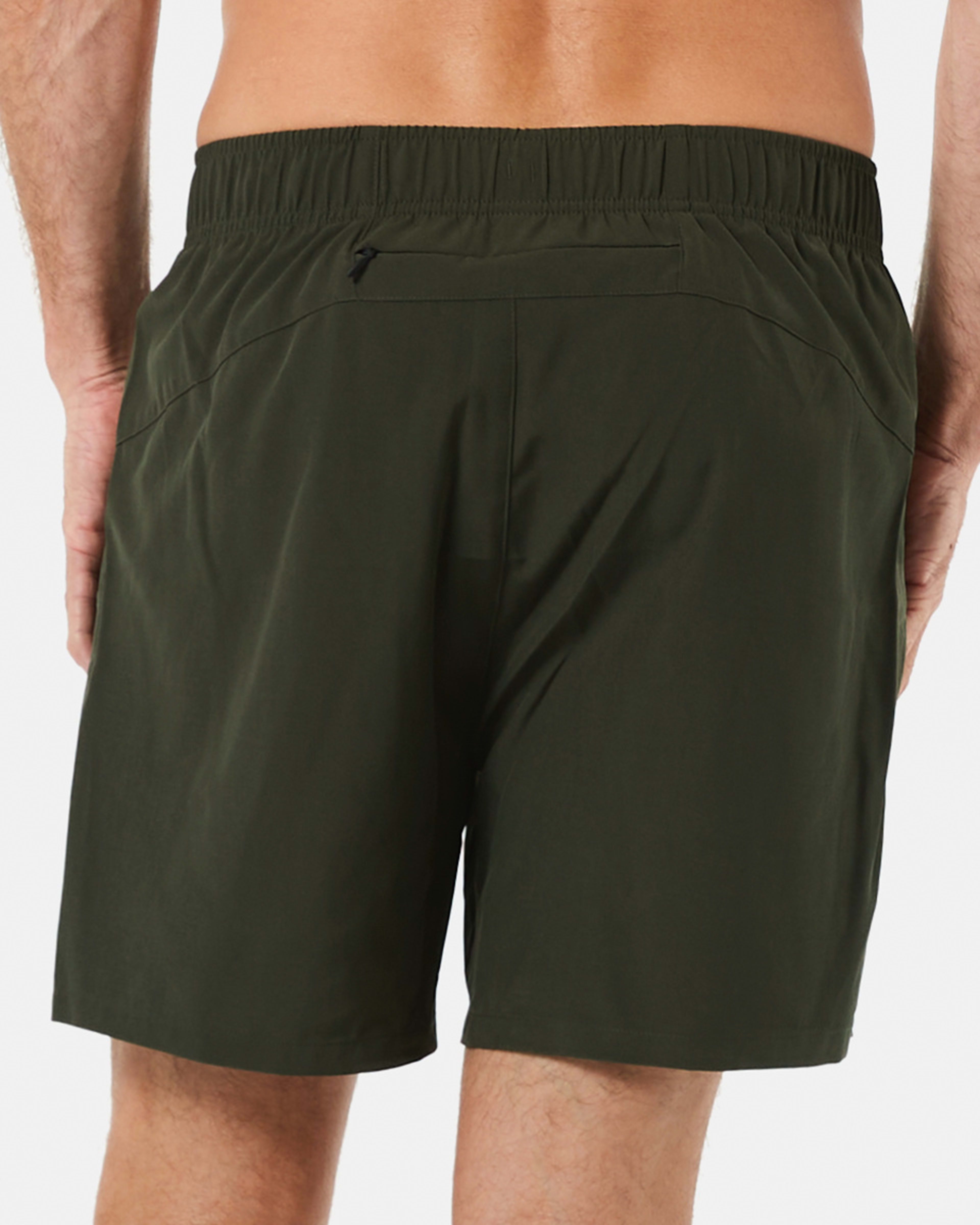 3 Active Mens Woven Stretch Shorts Khaki, 3 of 8