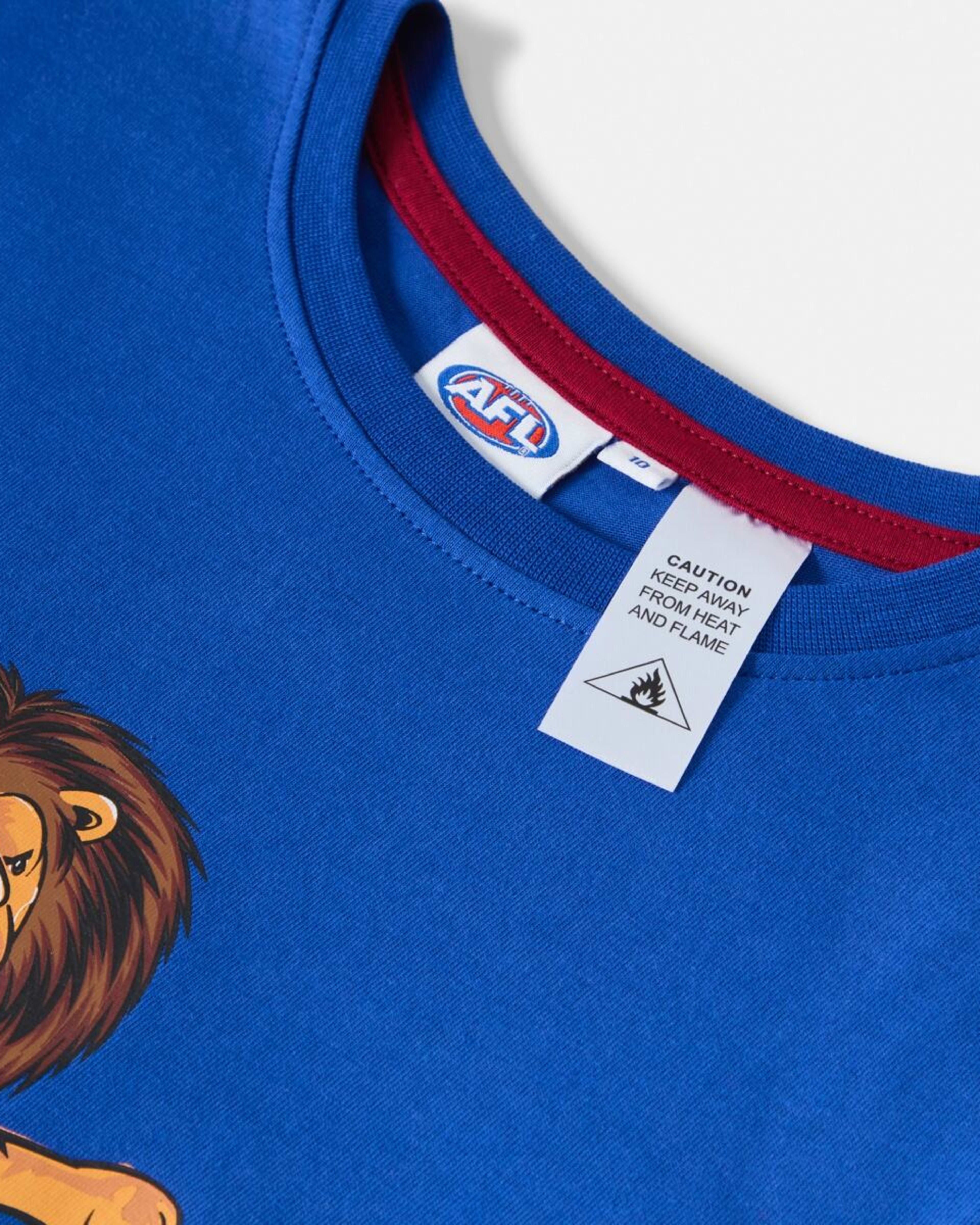 8 Official AFL Kids Pyjama Set Brisbane, 8 of 9