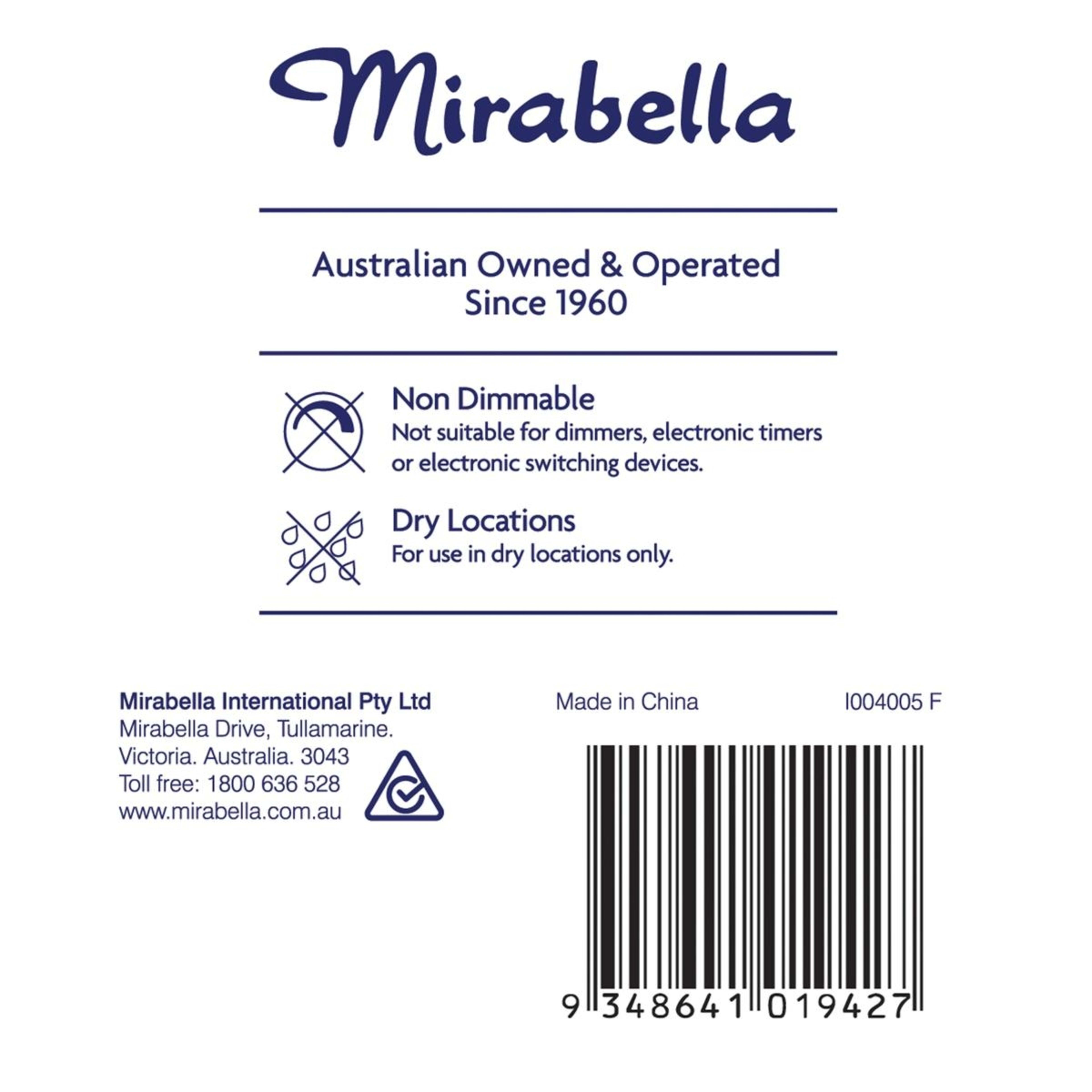 2 2 Pack I004005 Mirabella LED GLS ES 9W 806 Lumen - Warm White, 2 of 6