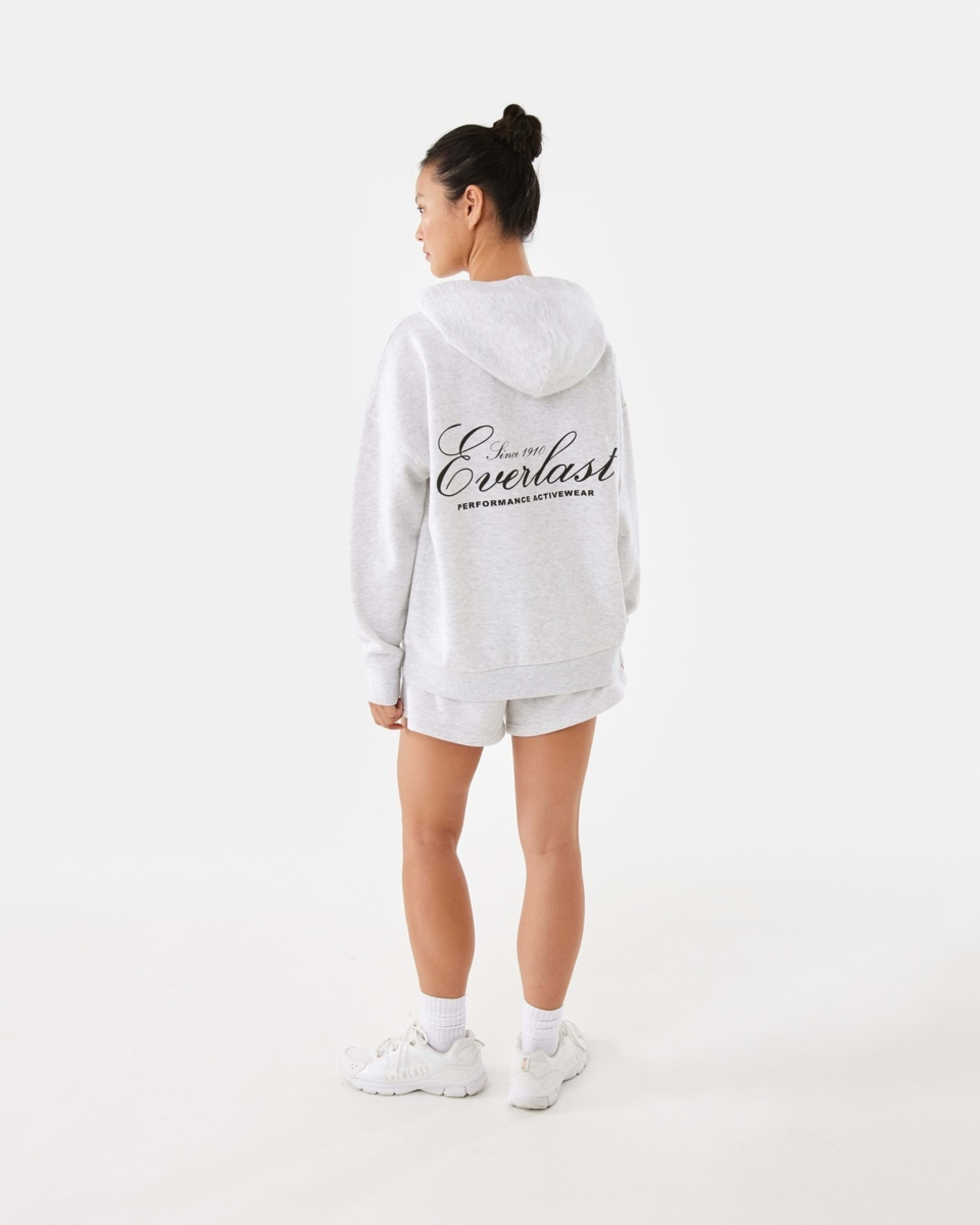 4 Everlast Womens New Core Hoodie White Marl, 4 of 10