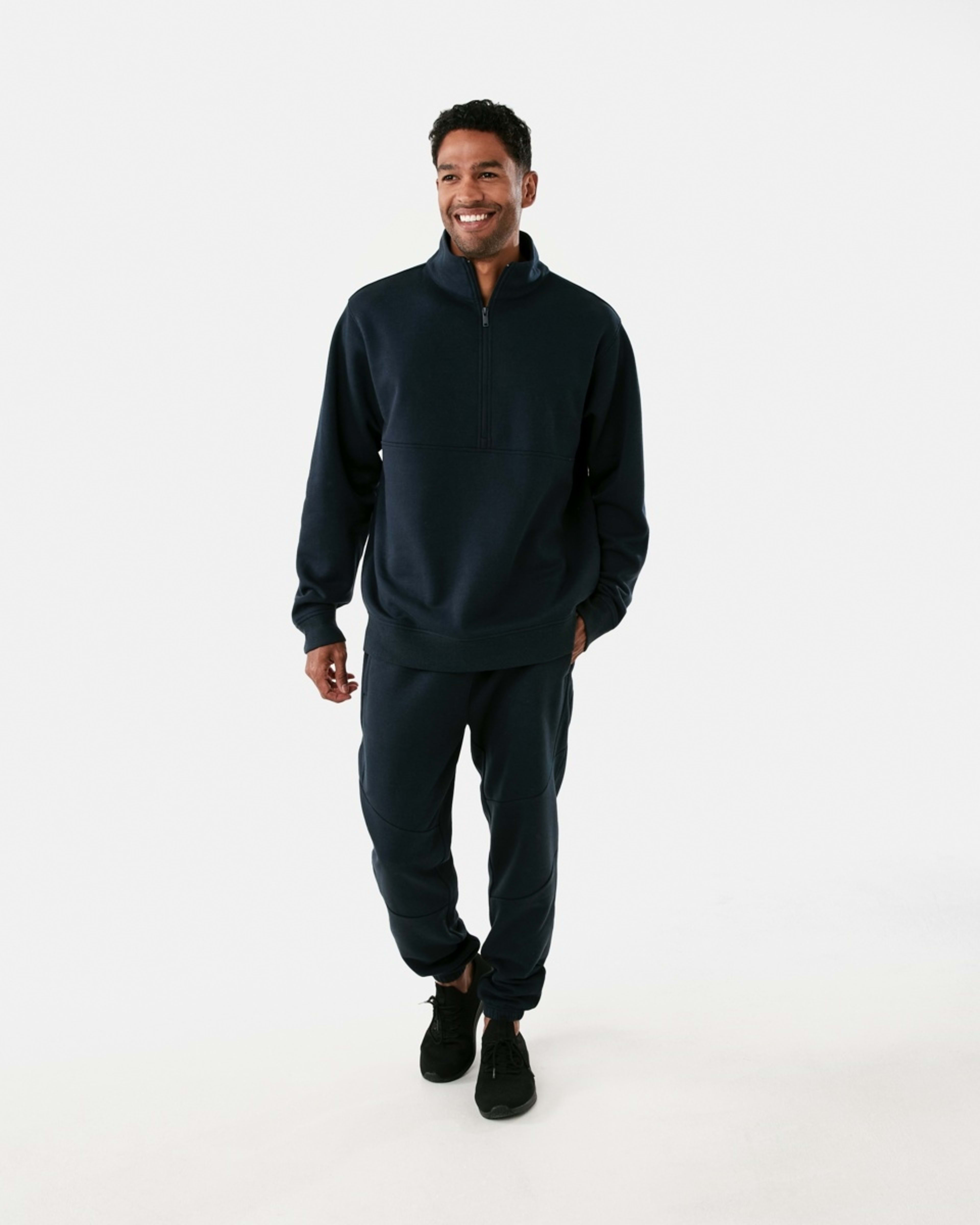 6 Active Mens Panel Trackpants SHADE NAVY, 6 of 6