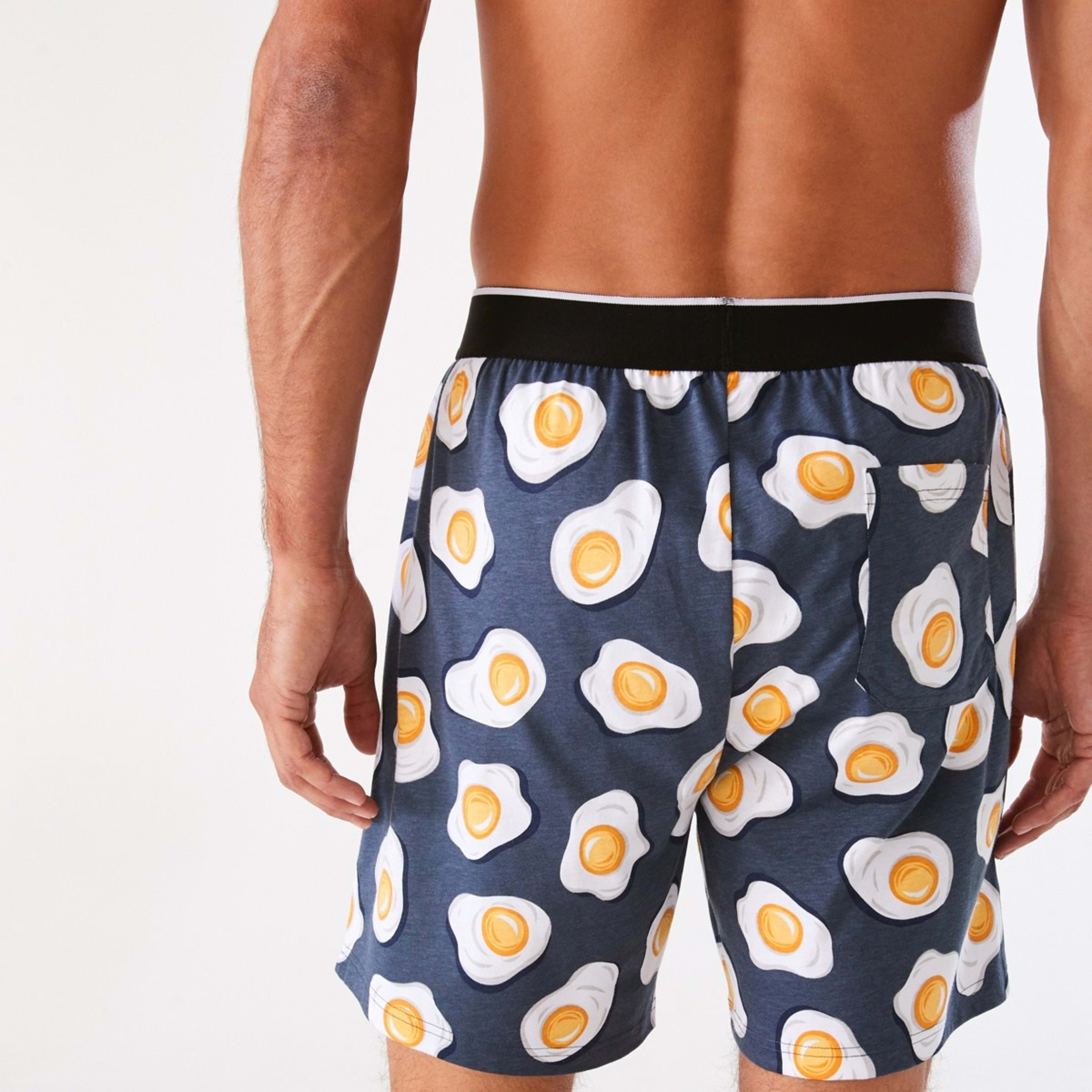 3 Knit Print Shorts Eggs Slice, 3 of 6