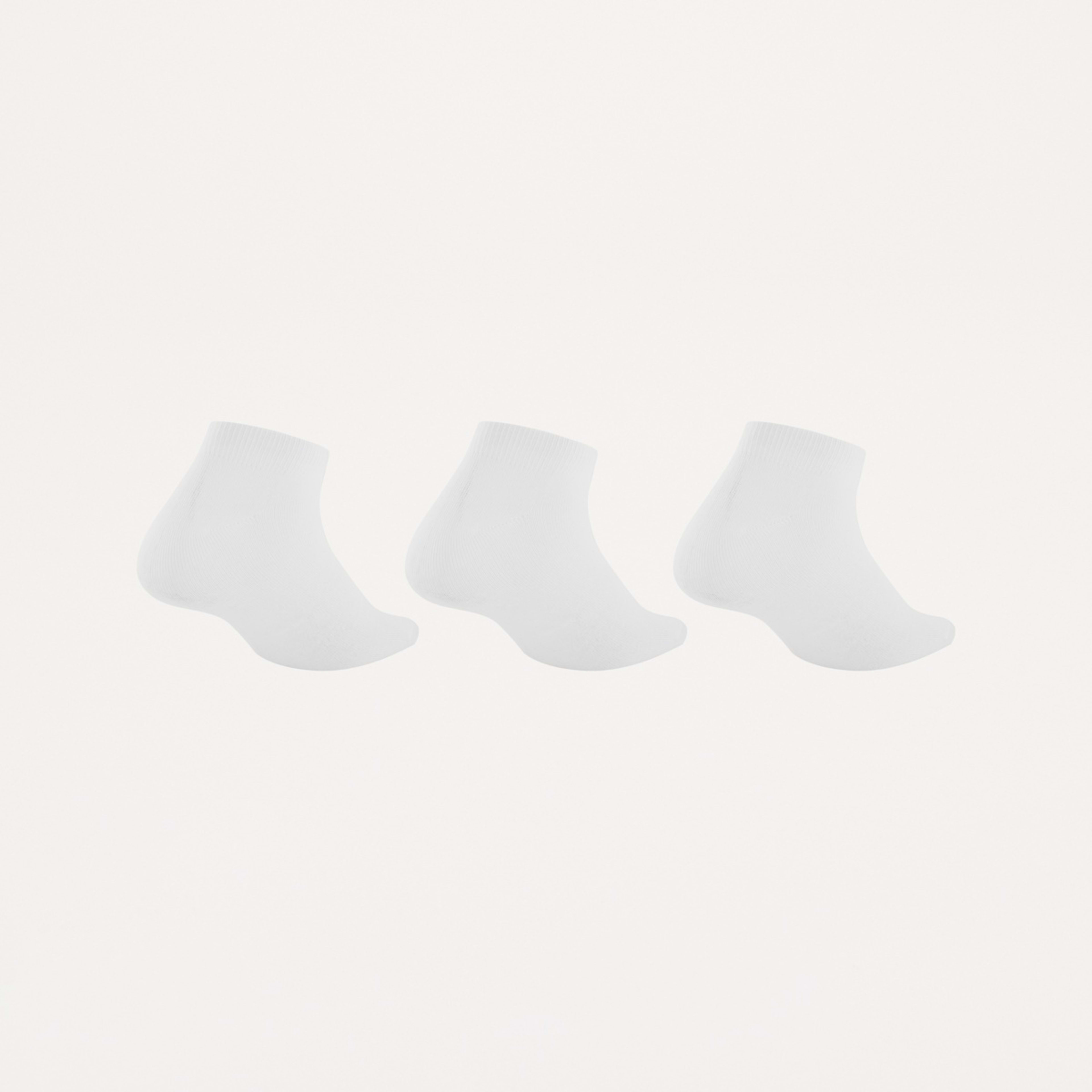 2 3 Pack Low Cut Sports Socks White, 2 of 3