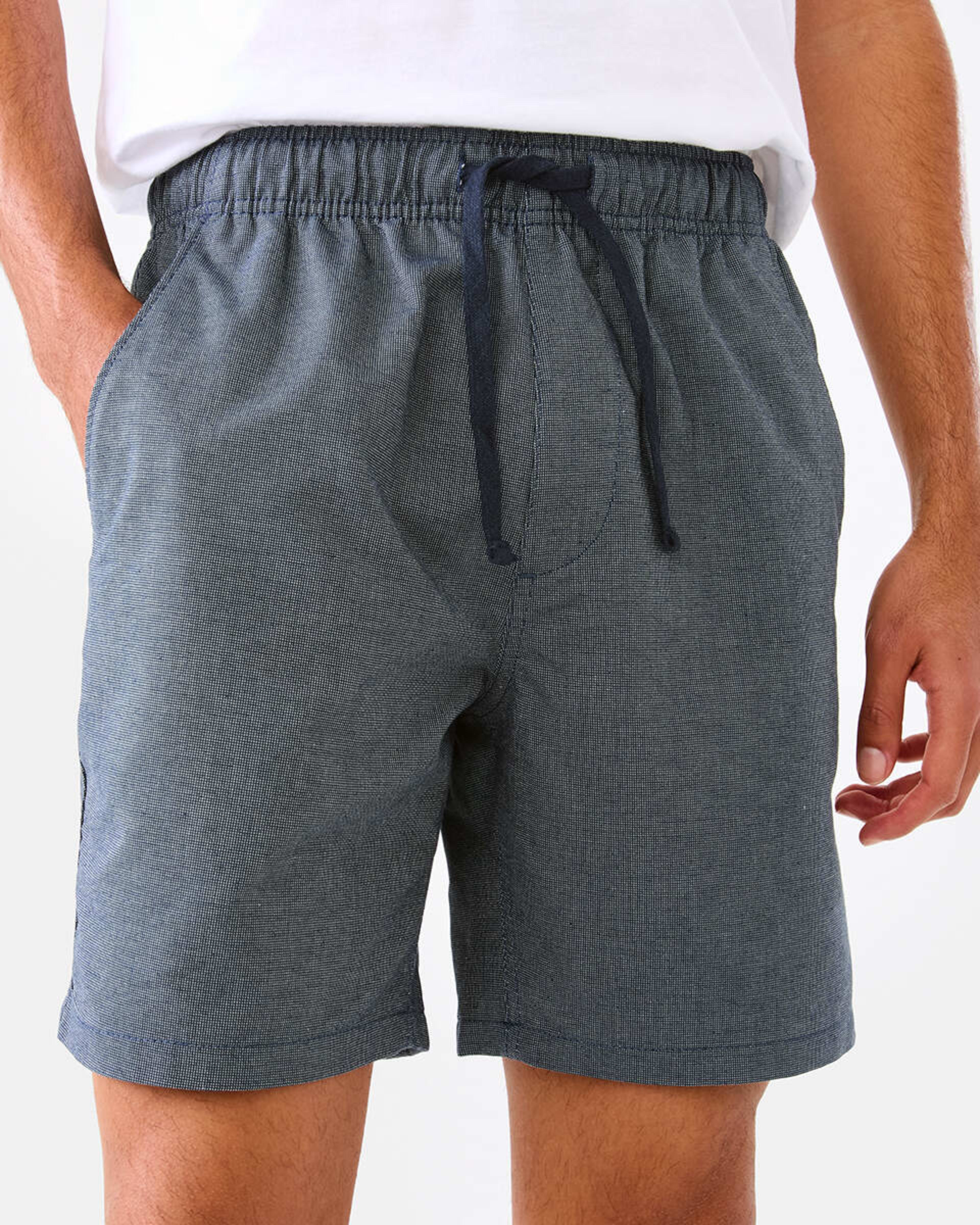 1 Yarn Dye Volley Shorts Blu Indigo, 1 of 6