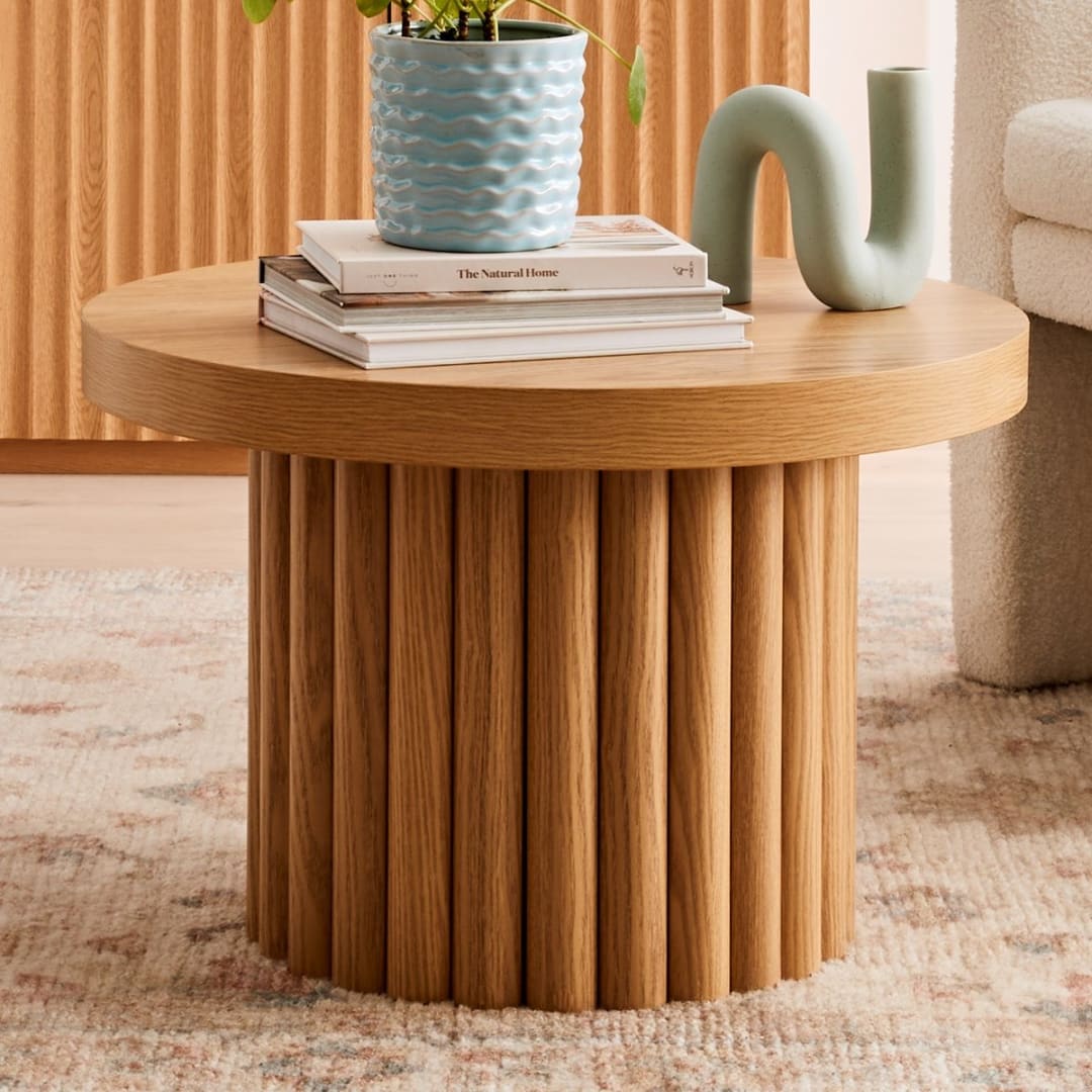 Chunky Ribbed Side Table Kmart