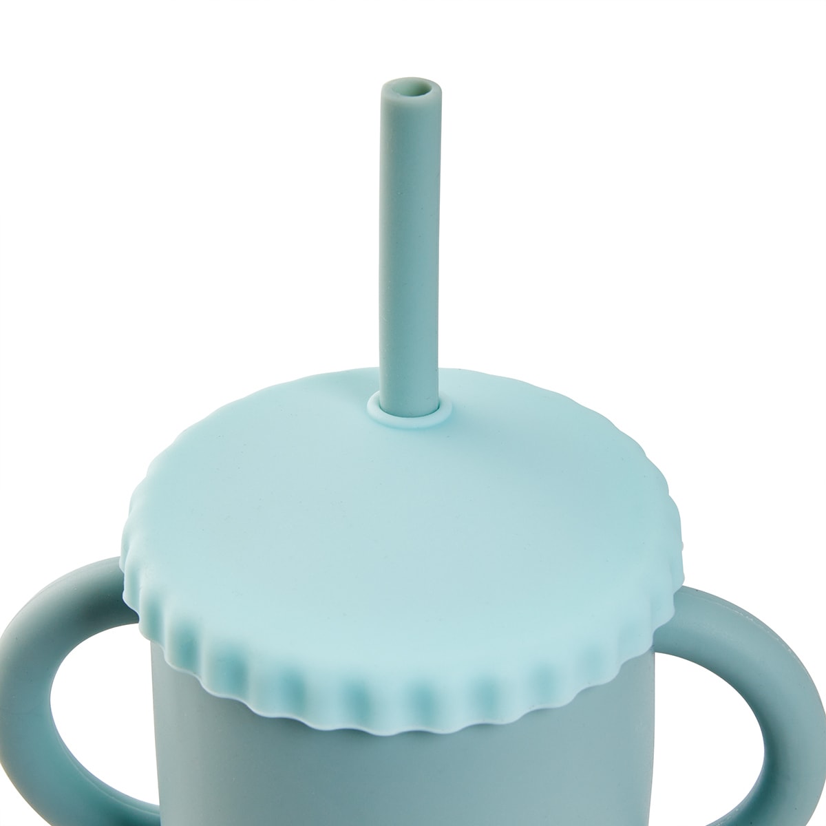 250ml Silicone Transitional Straw Sippy Cup Teal Kmart NZ