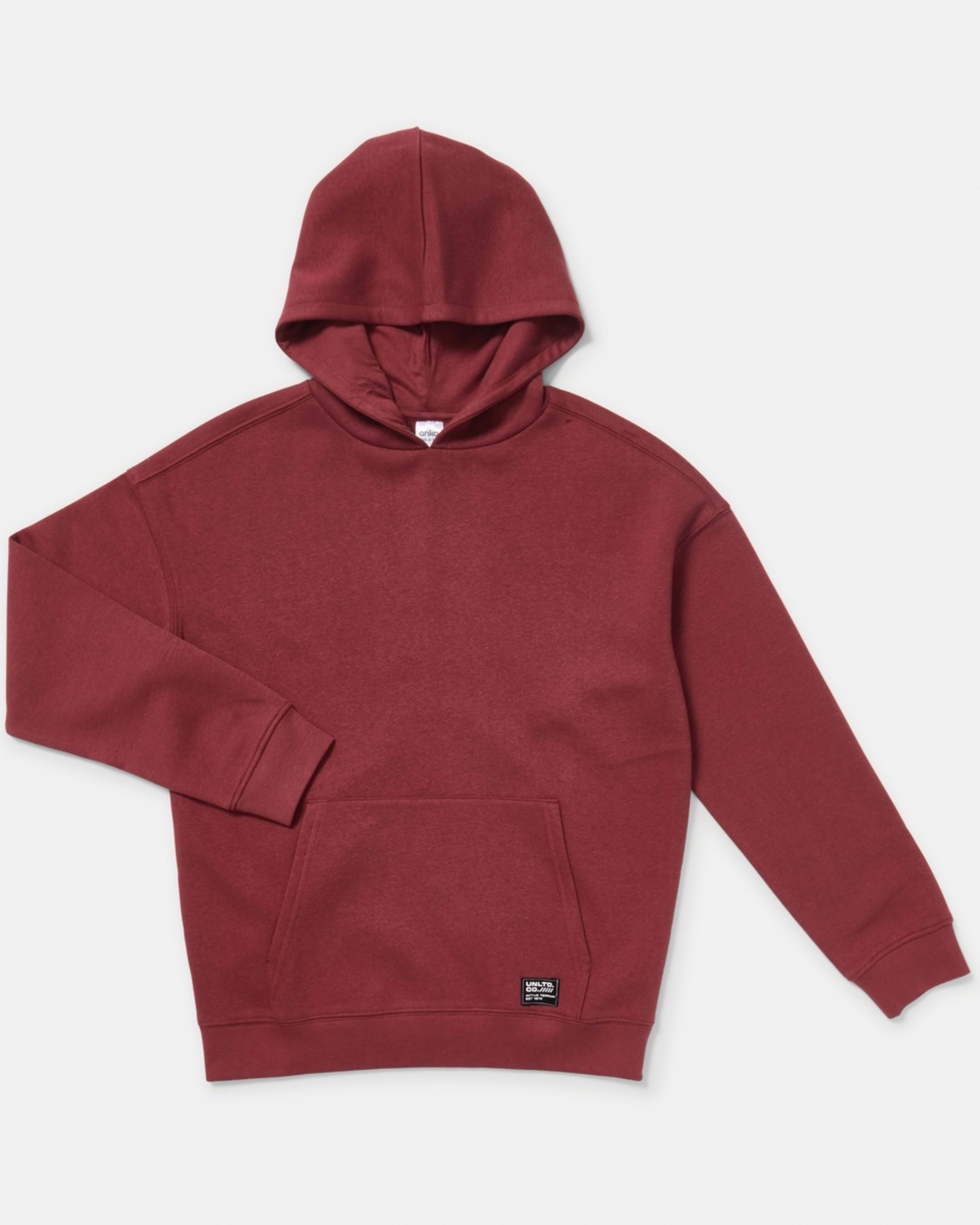 8 Oversized Hoodie With Pocket Red Brick, 8 of 9