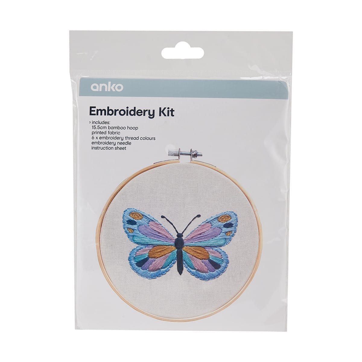 Embroidery Kit Butterfly Kmart