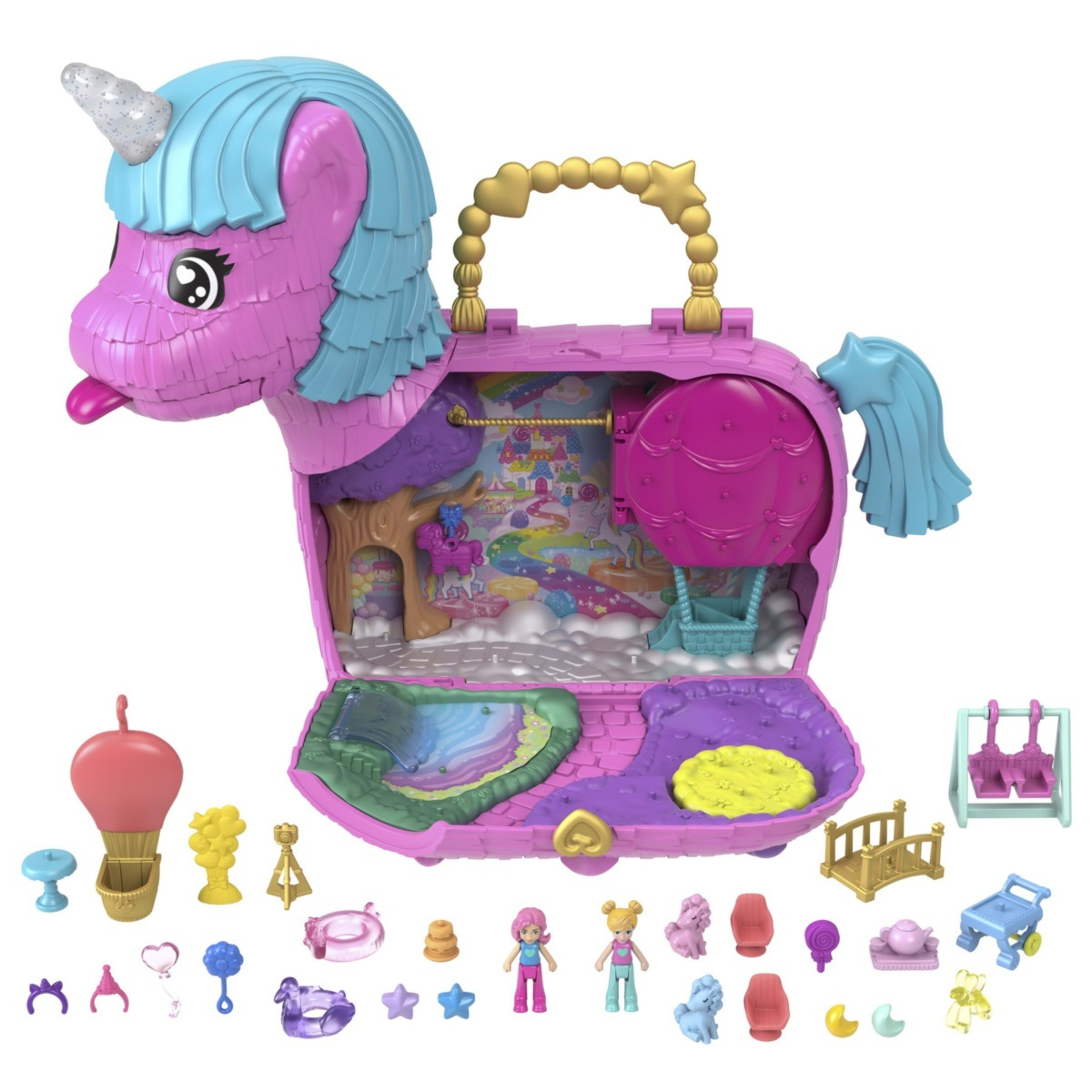 2 Polly Pocket Unicorn Partyland Playset, 2 of 8