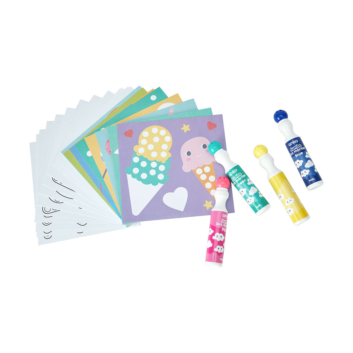 40 Pack Dot Marker Activity Kit Kmart