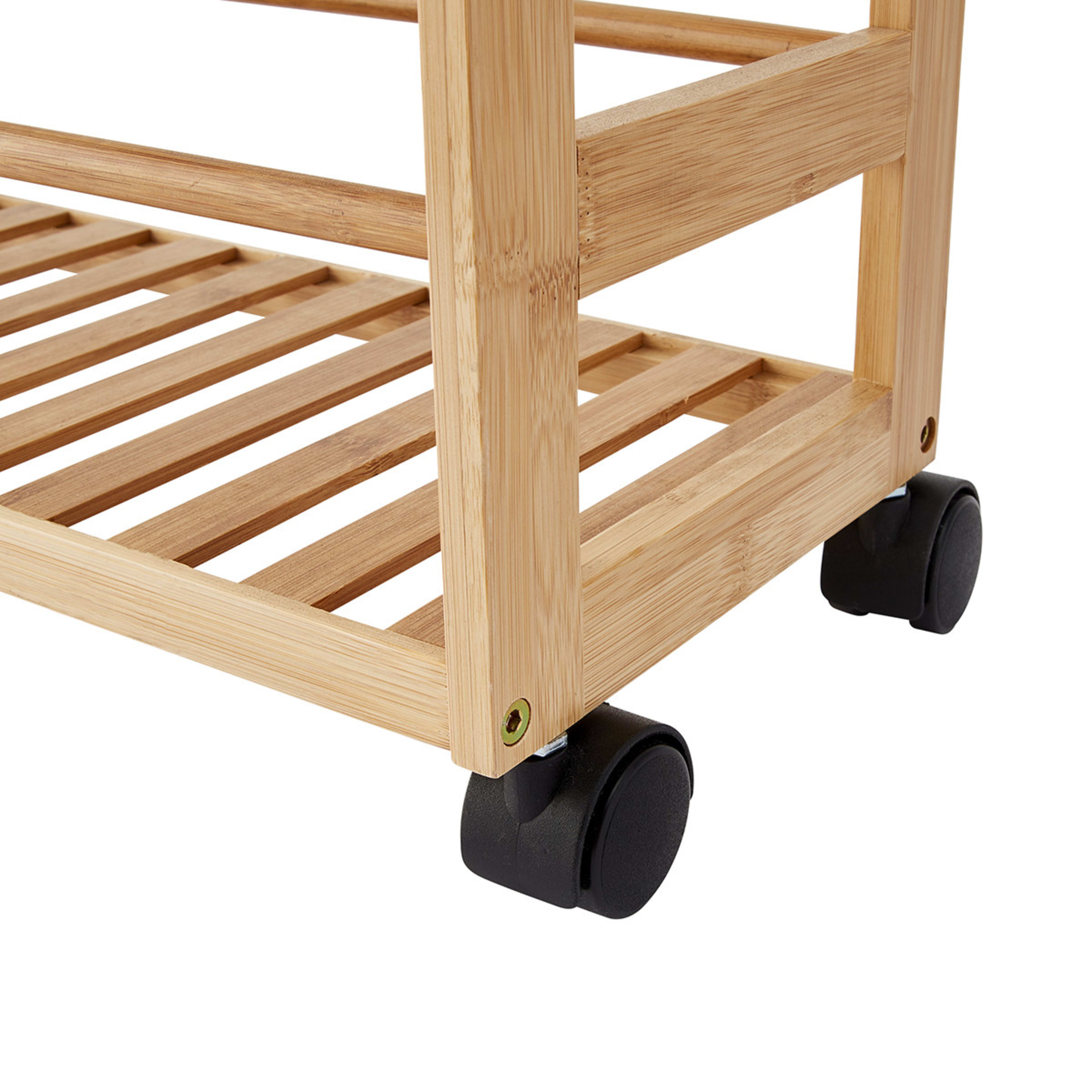 Bamboo Slim Line Trolley Kmart