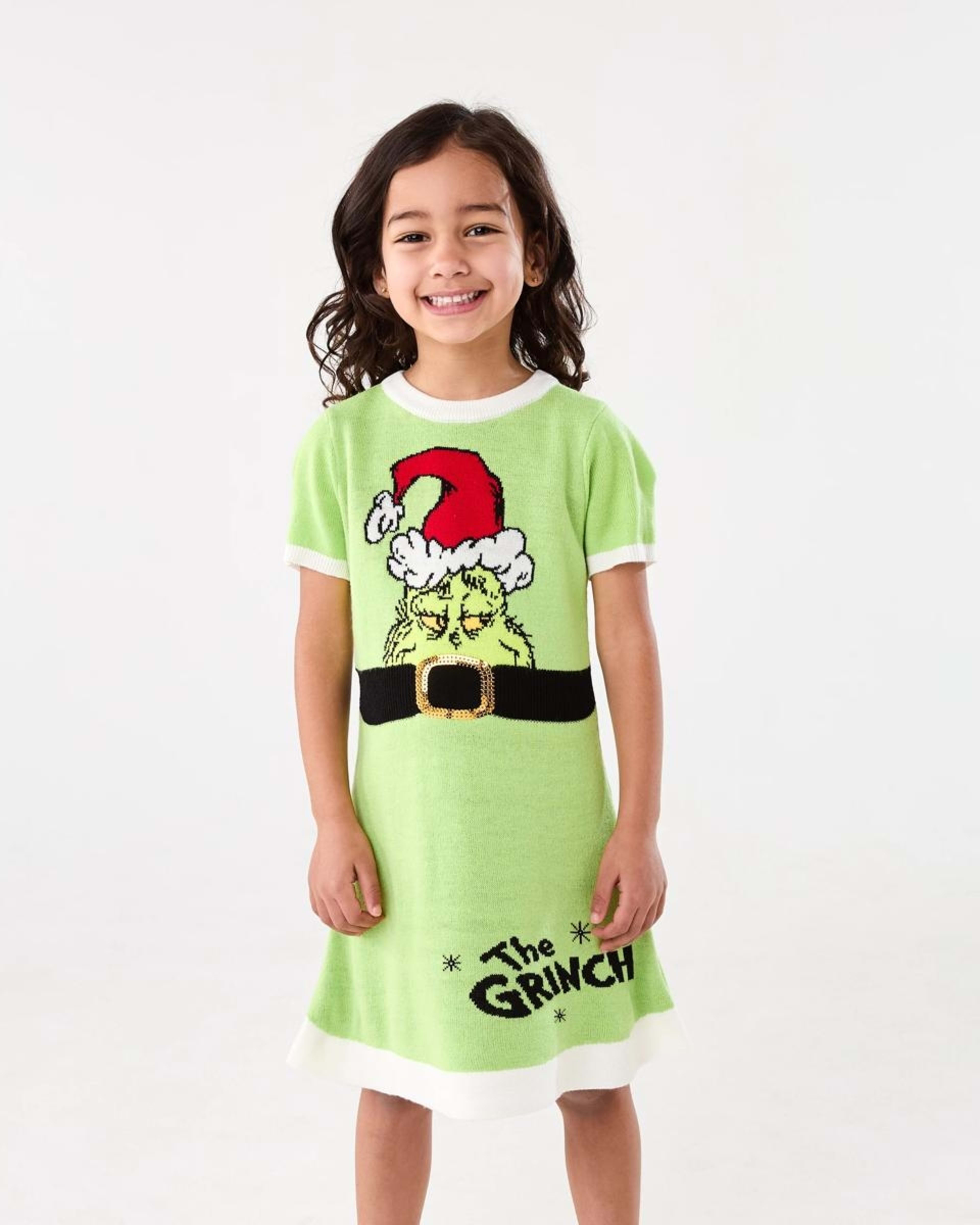1 The Grinch License Christmas Family Matching Dress XMAS GRINCH DRESS, 1 of 9