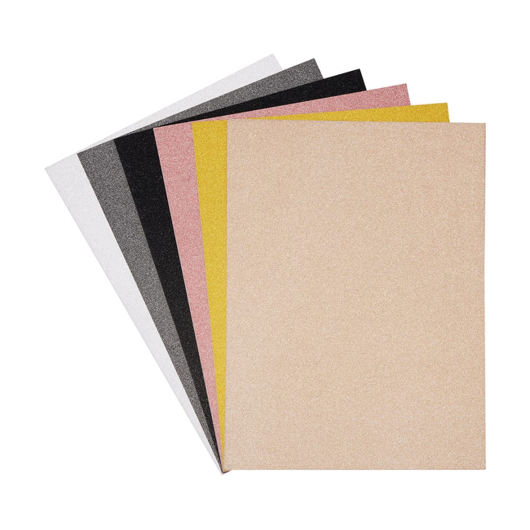 24 Pack Metallic Glitter Cardstock - Kmart