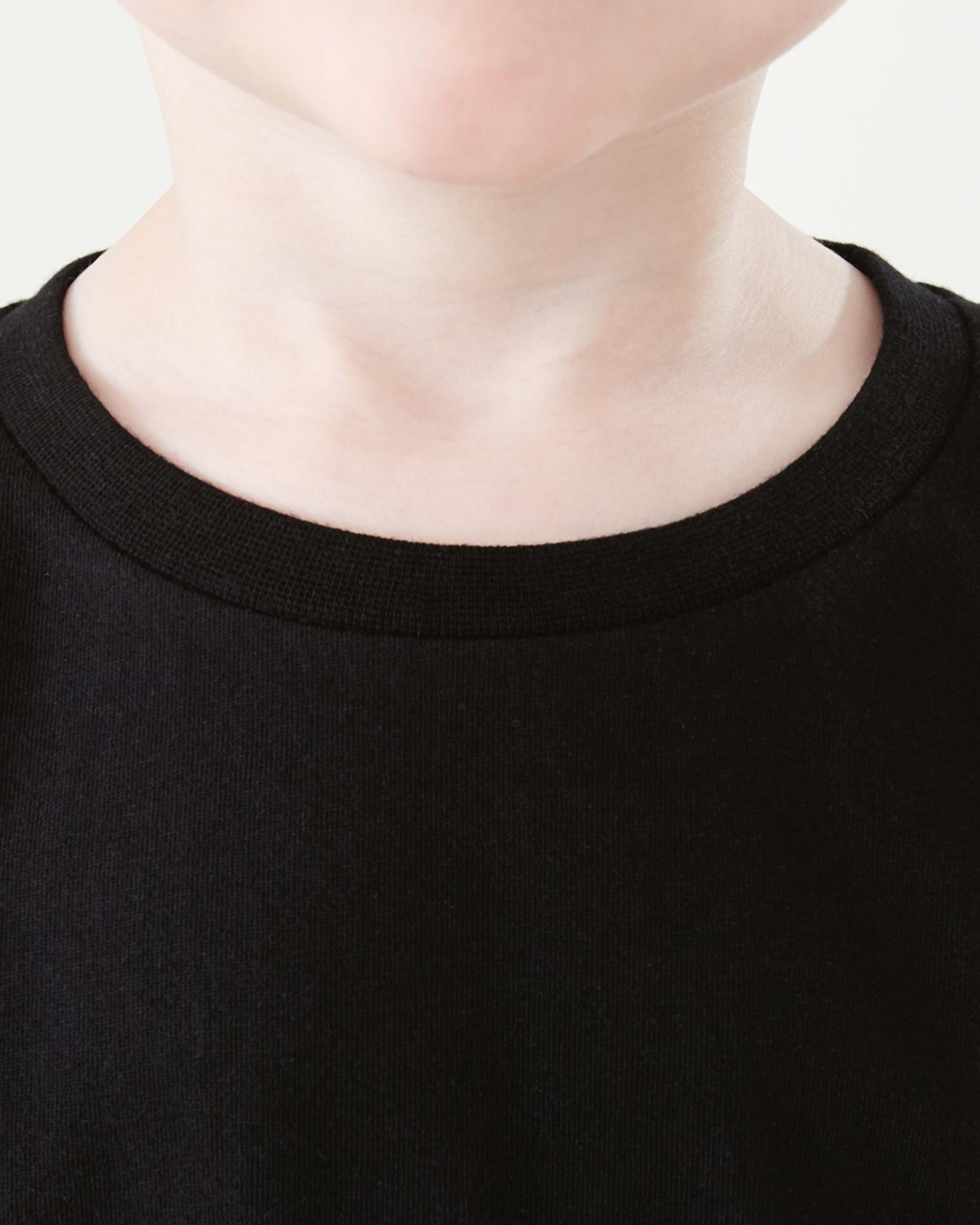 4 Long Sleeve Plain T-shirt Black, 4 of 8