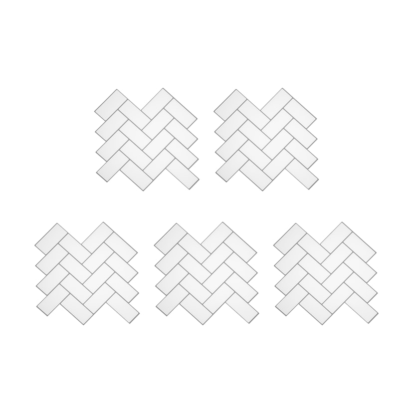 5 Pack Self Adhesive 3D Tiles Herringbone Kmart