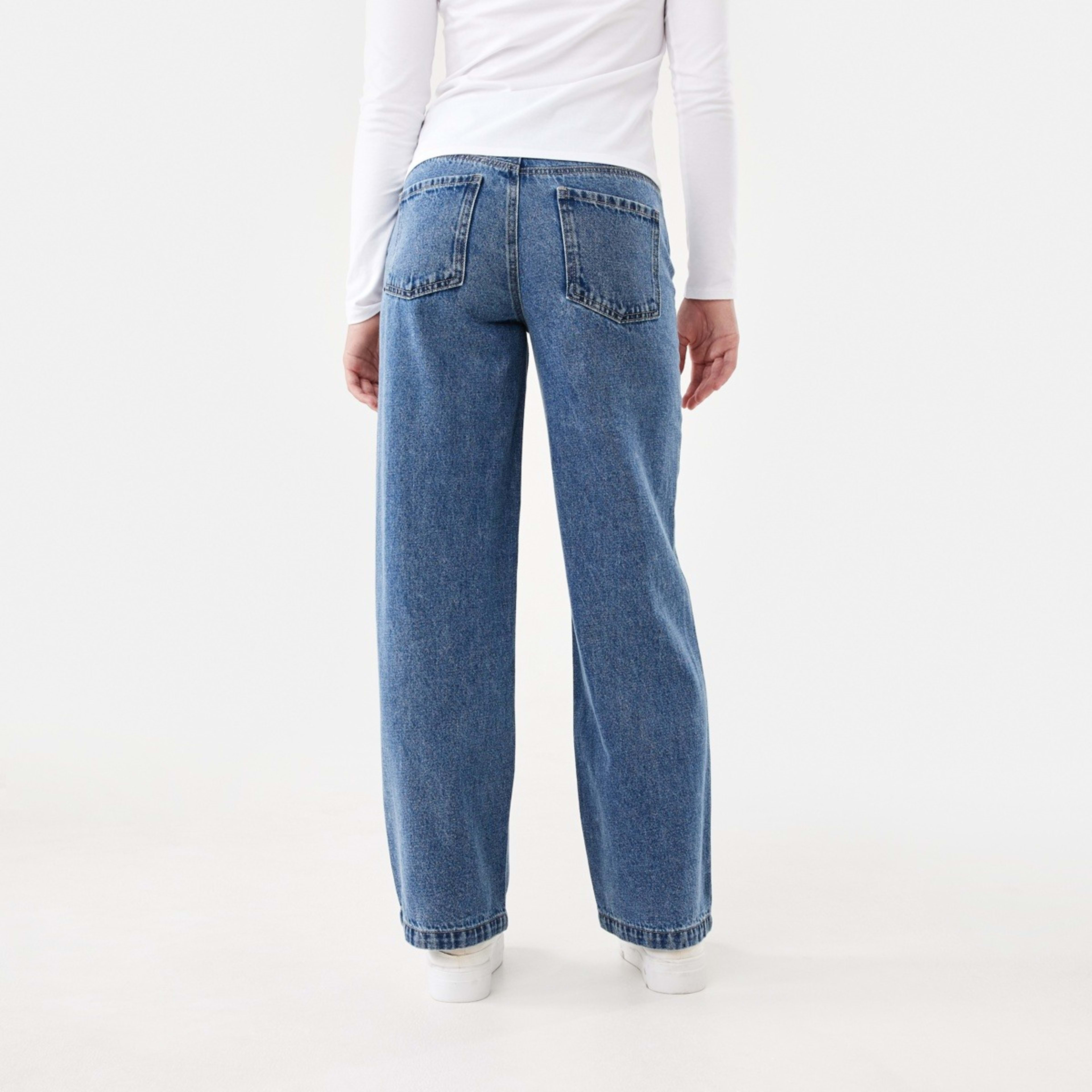 2 Pocket Jeans Mid Wash Denim, 2 of 8