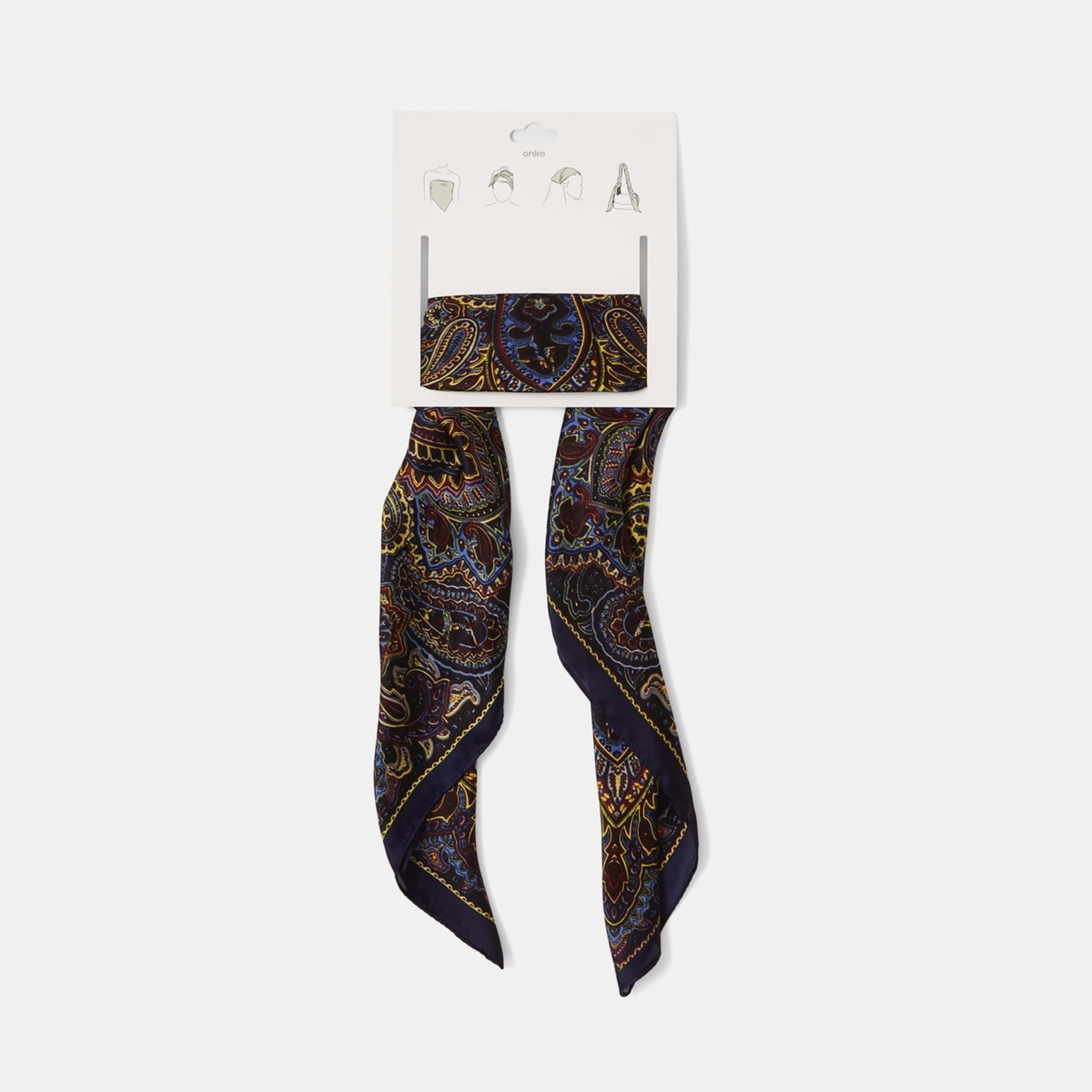 5 Hair Scarf - Paisley, 5 of 5
