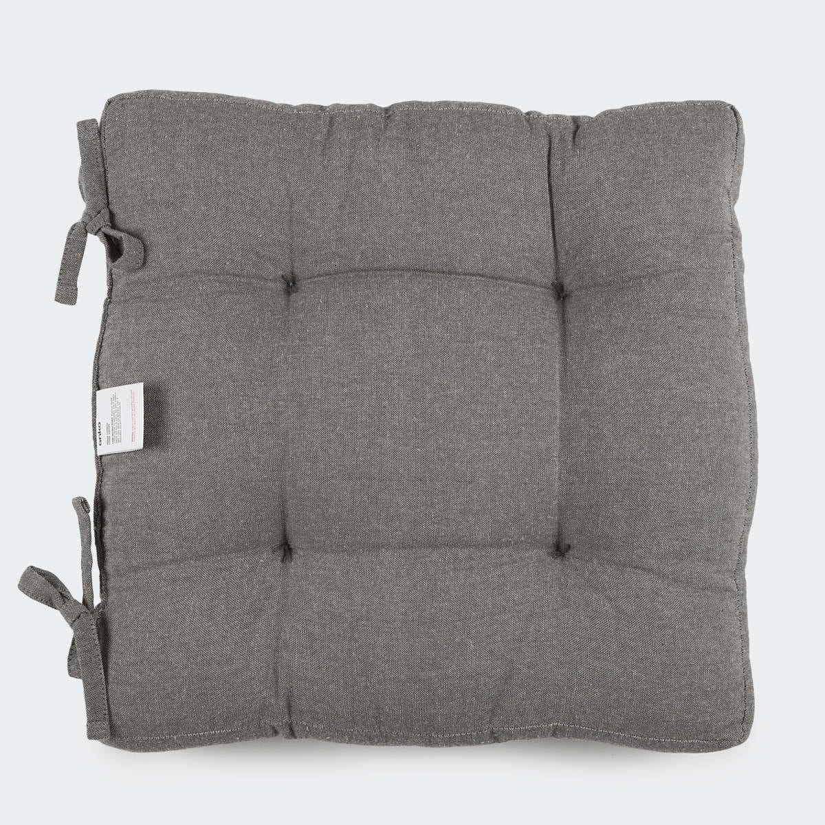 Chambray Chair Pad Grey Kmart NZ   E7c7d59e 203c 4378 881d F1001a7e878c 