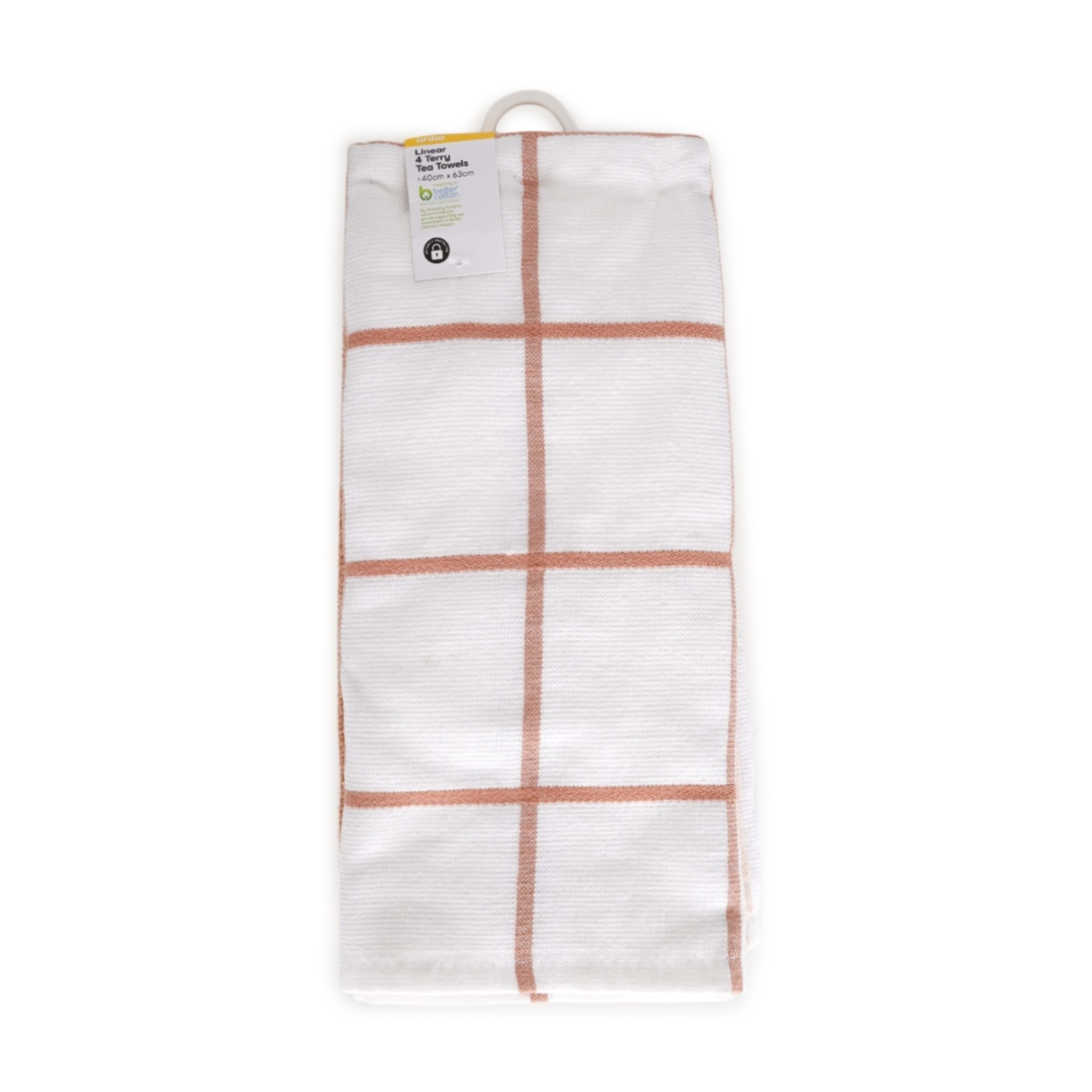 7 4 Pack Sunset Linear Terry Tea Towels, 7 of 7