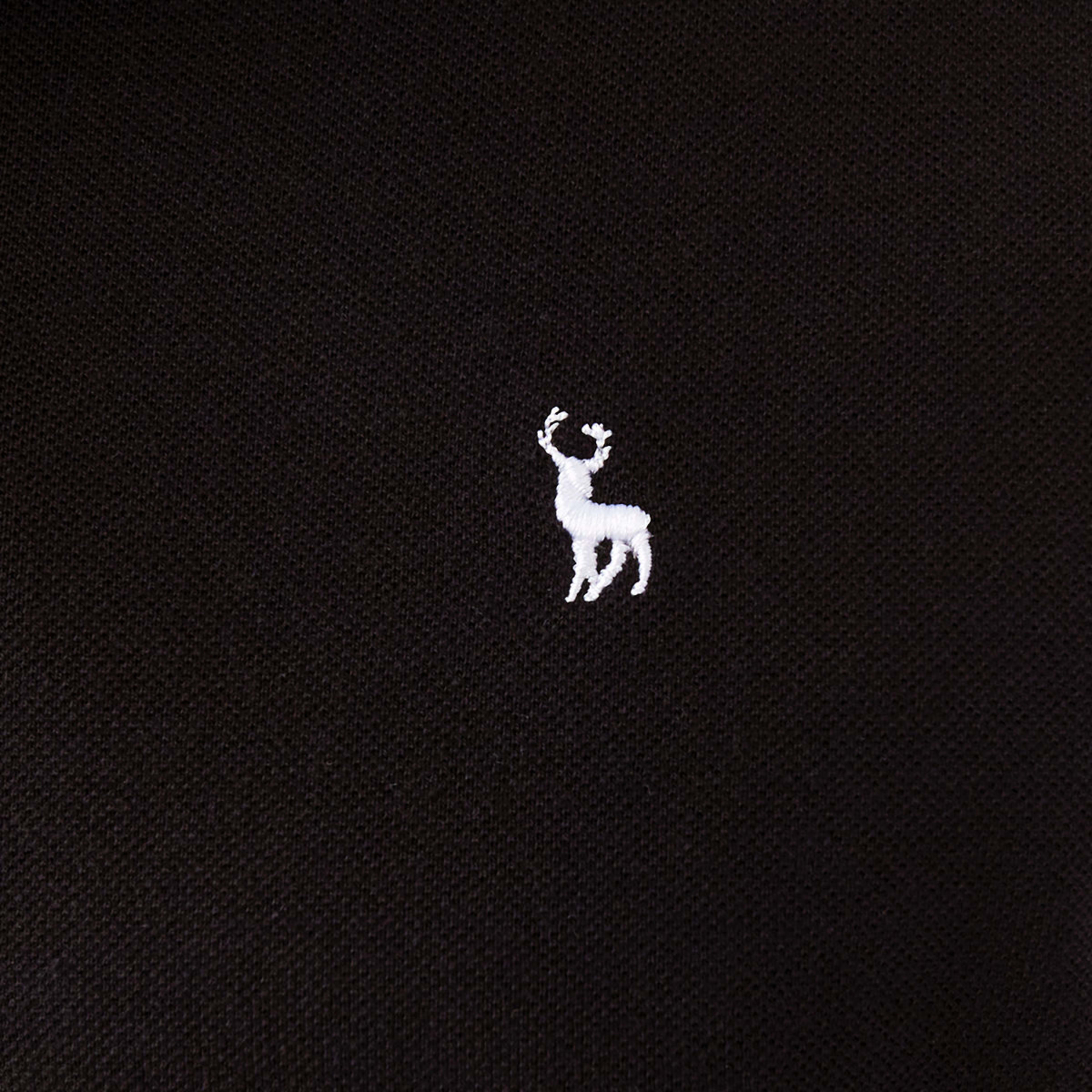 6 Tipped Pique Polo Shirt Black, 6 of 7