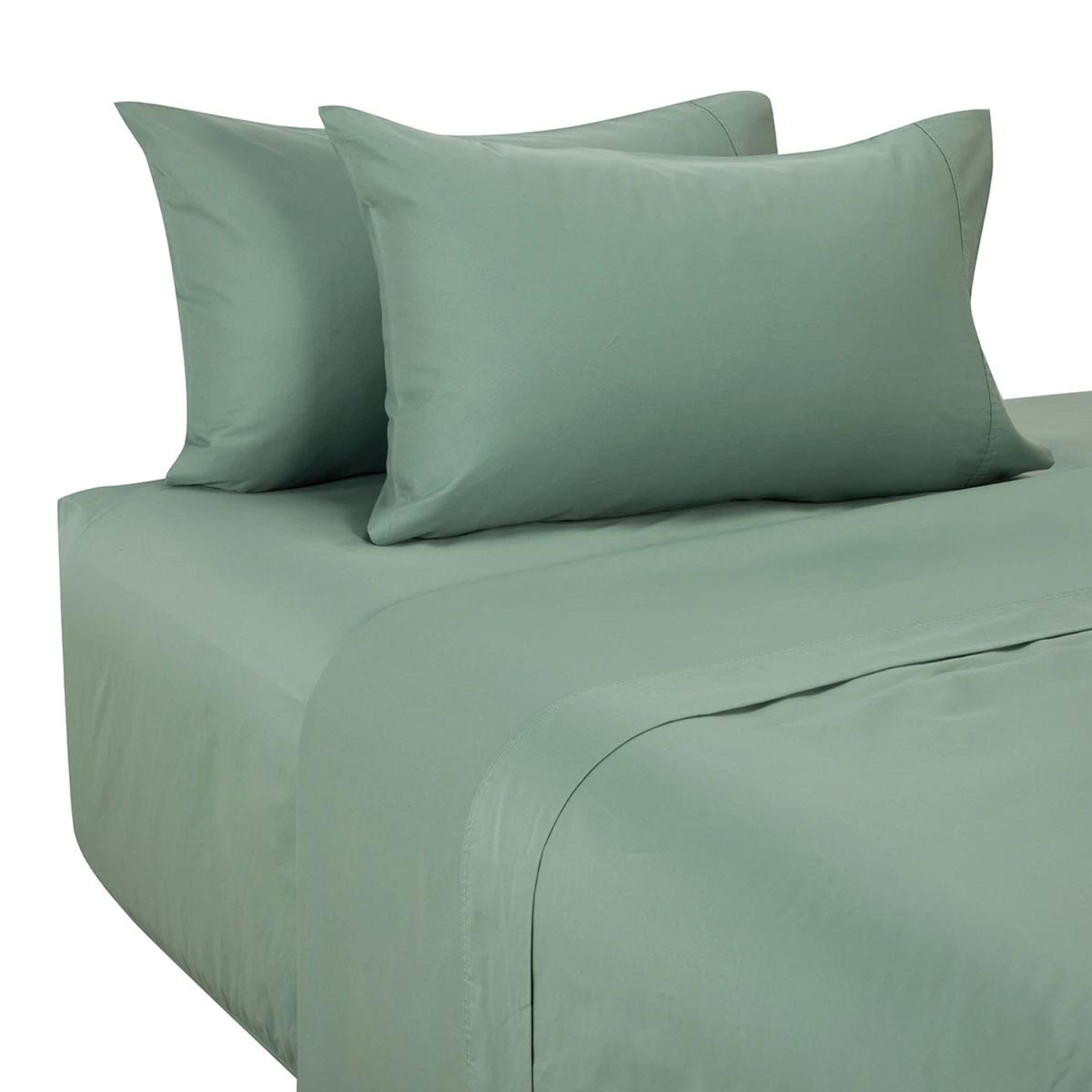 5 500 Thread Count Australian Grown Cotton Sheet Set - Queen Bed, Sage, 5 of 7