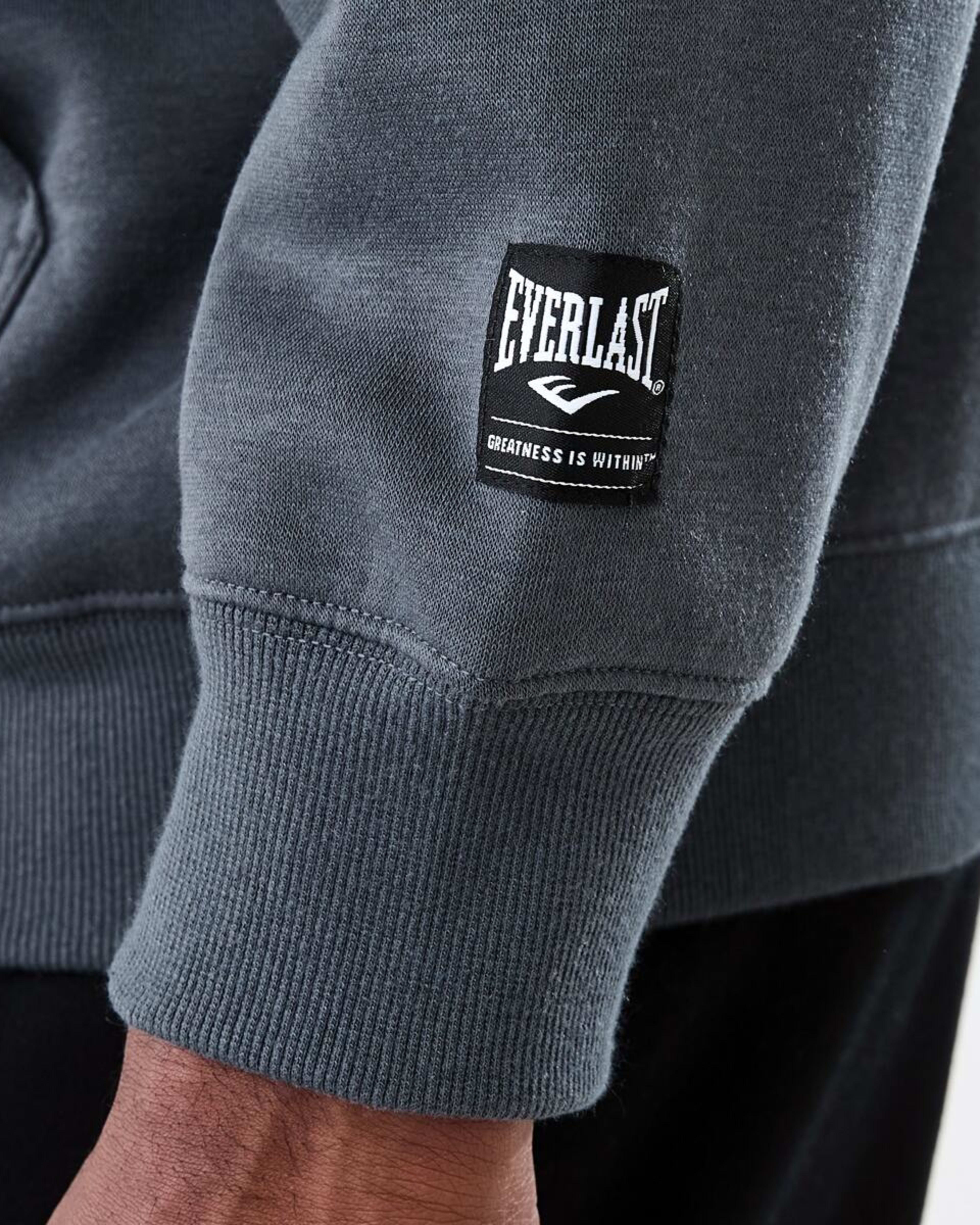 7 Everlast Mens Oversized Hoodie Ever Distress Charcoal, 7 of 9