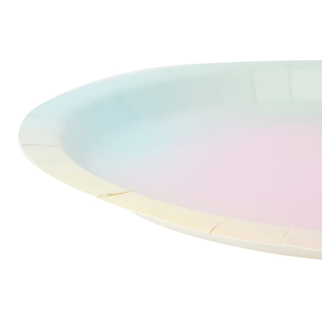 16 Pack Pastel Ombre Paper Plates Kmart NZ