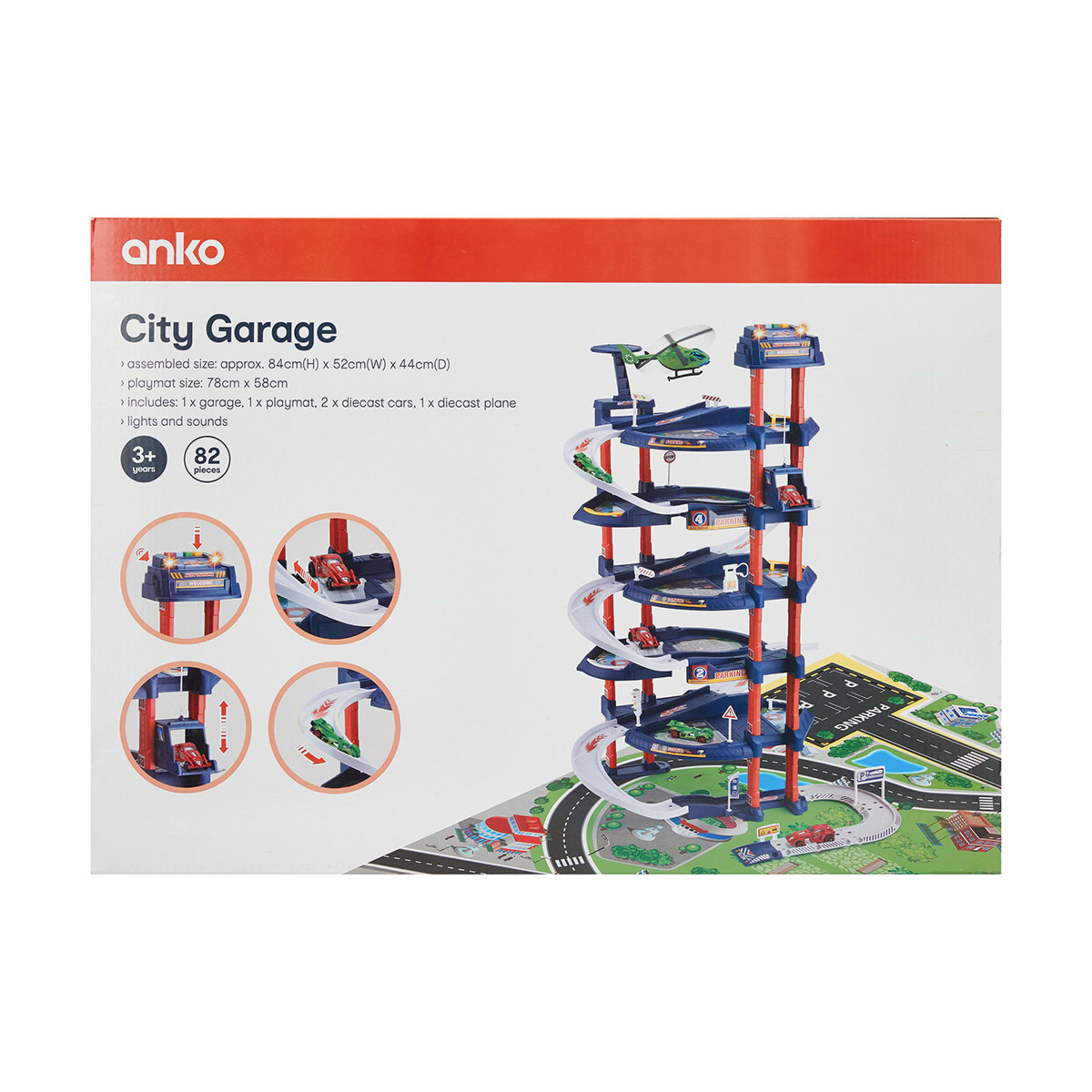82 Piece City Garage Playset Kmart