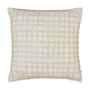 60cm Tufted Check Cushion - B