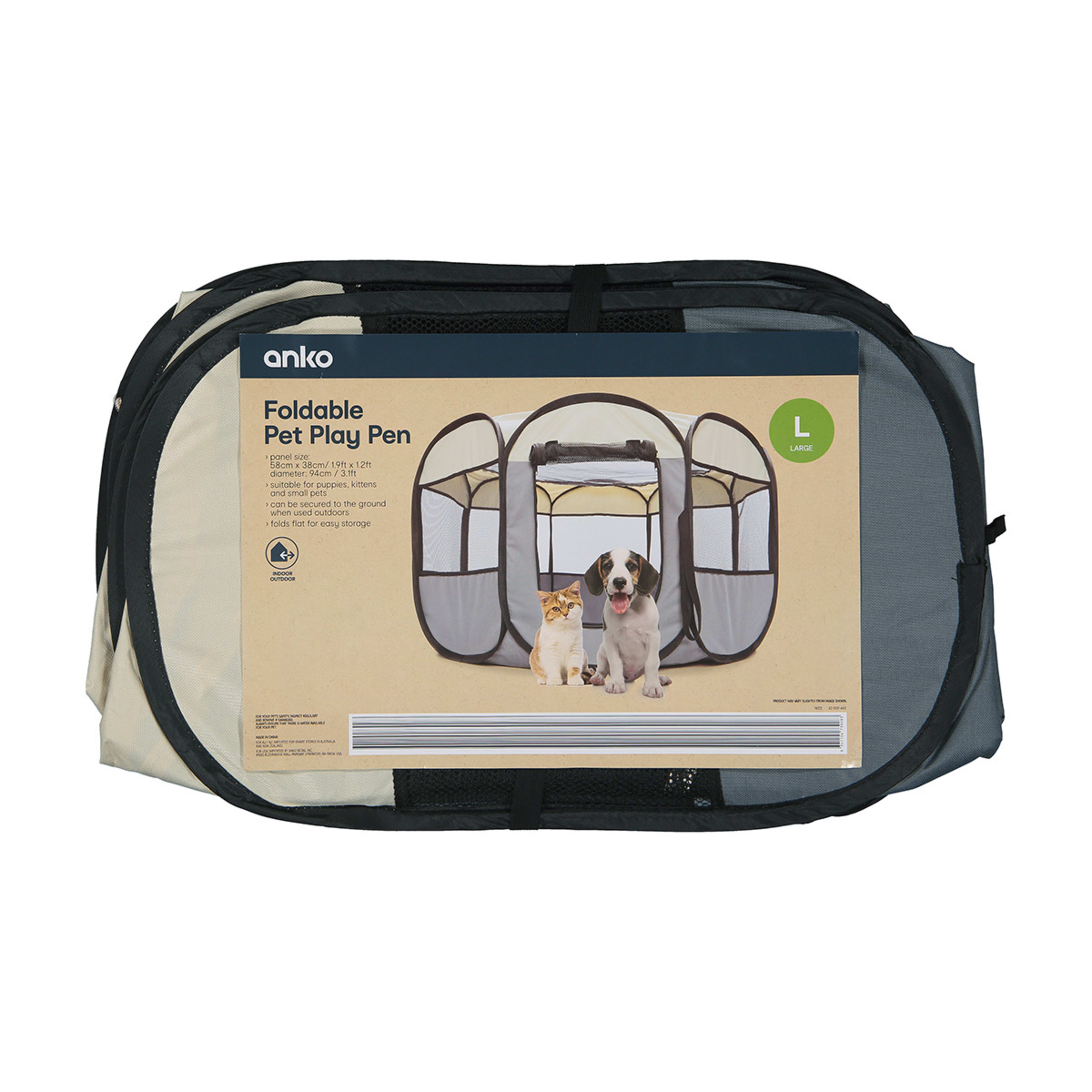 Pet Playpen Foldable Large Kmart
