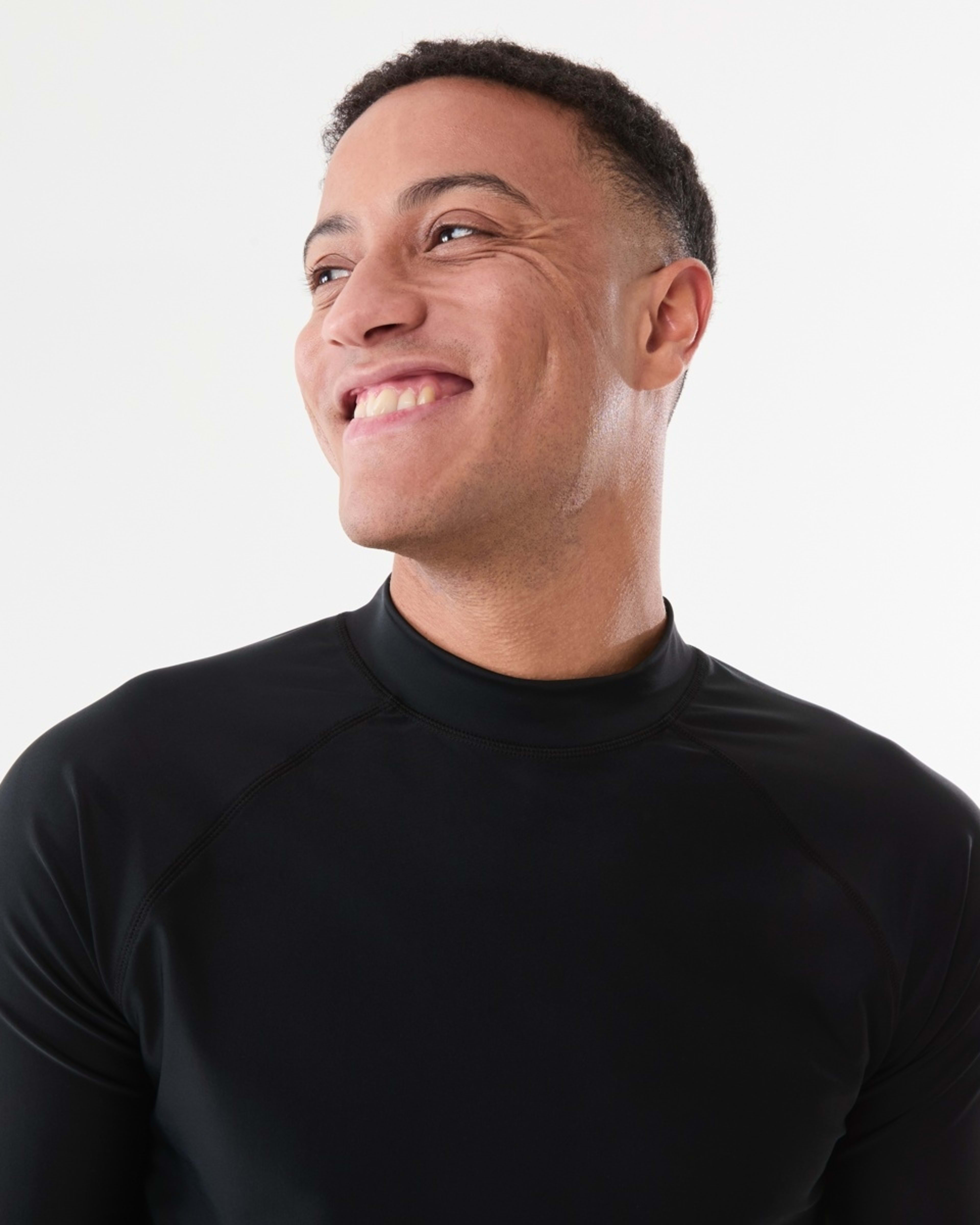 4 Short Sleeve Rash Vest BLACK, 4 of 5