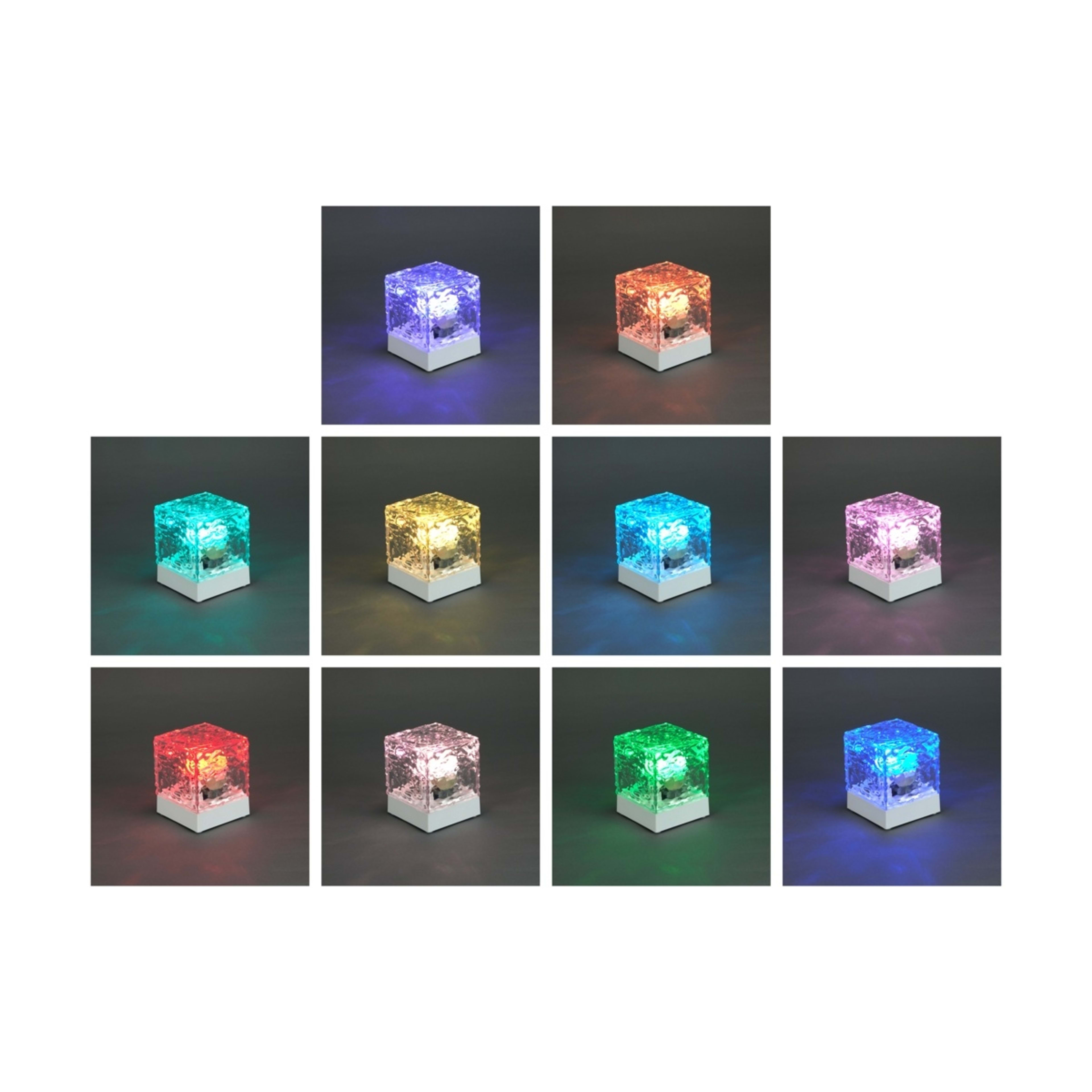 1 Crystal Effect Cube Lamp