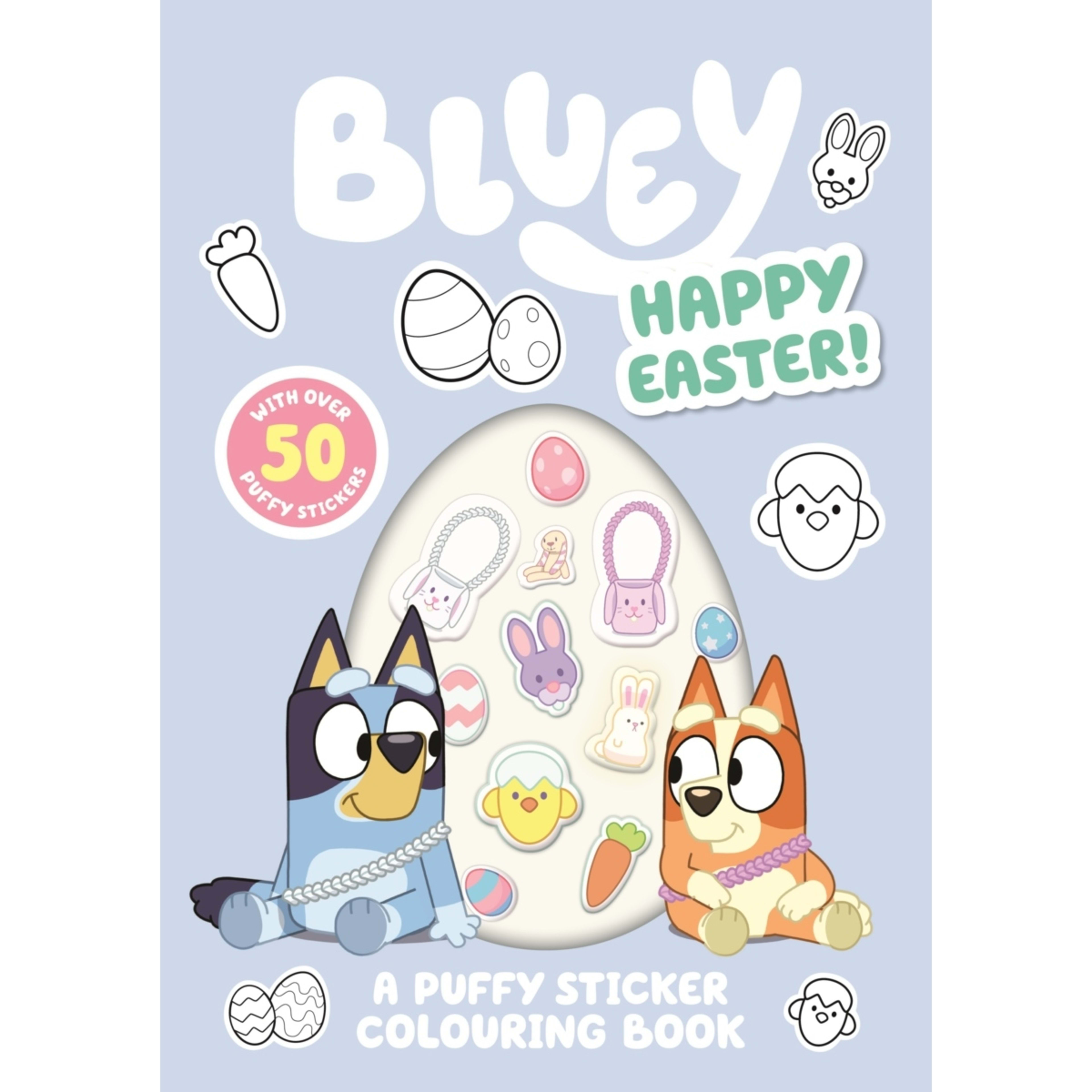 1 Bluey Happy Easter!: A Puffy Sticker Colouring Book, 1 of 4