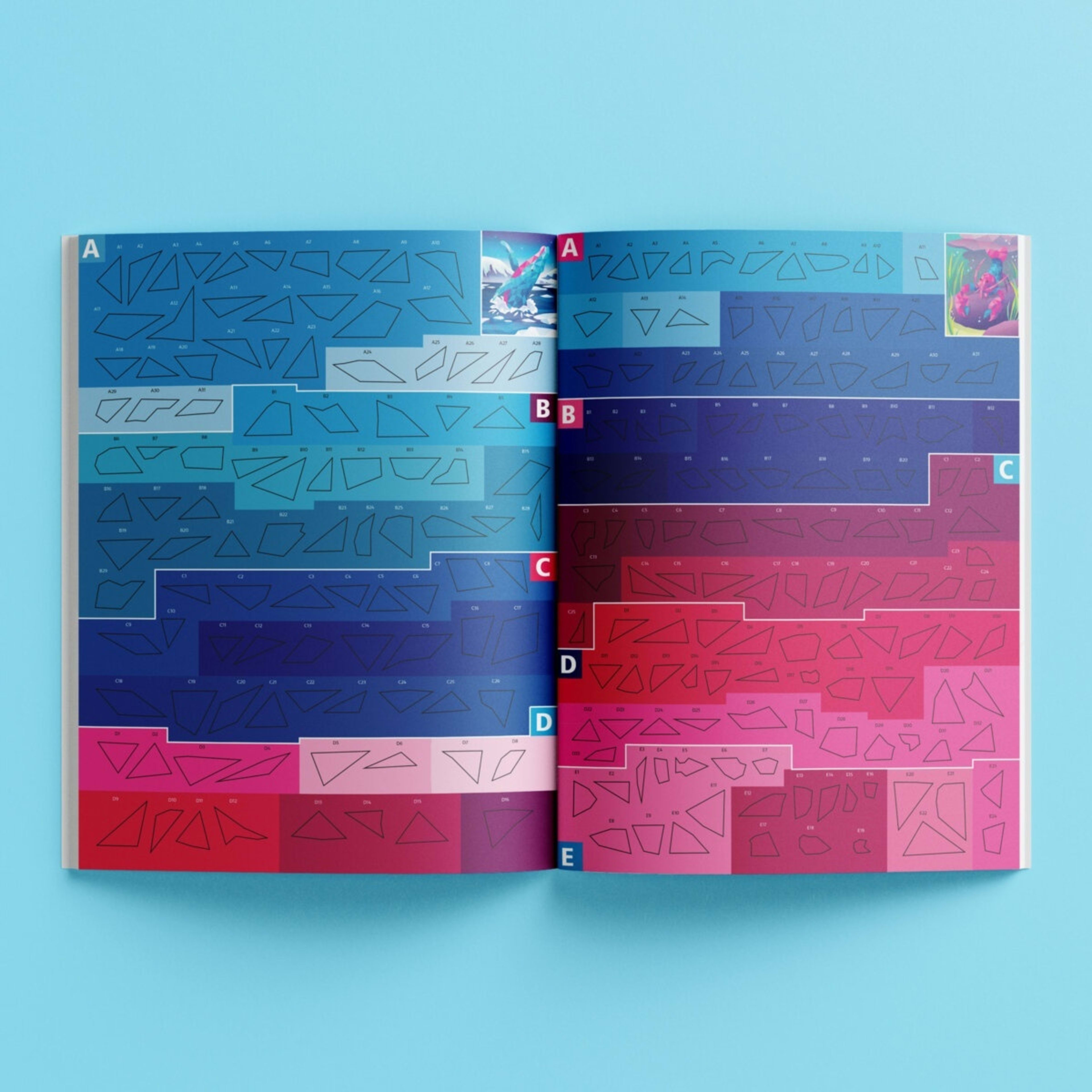 6 Kaleidoscope Sticker Mosaics: Neon Ocean - Book​, 6 of 6
